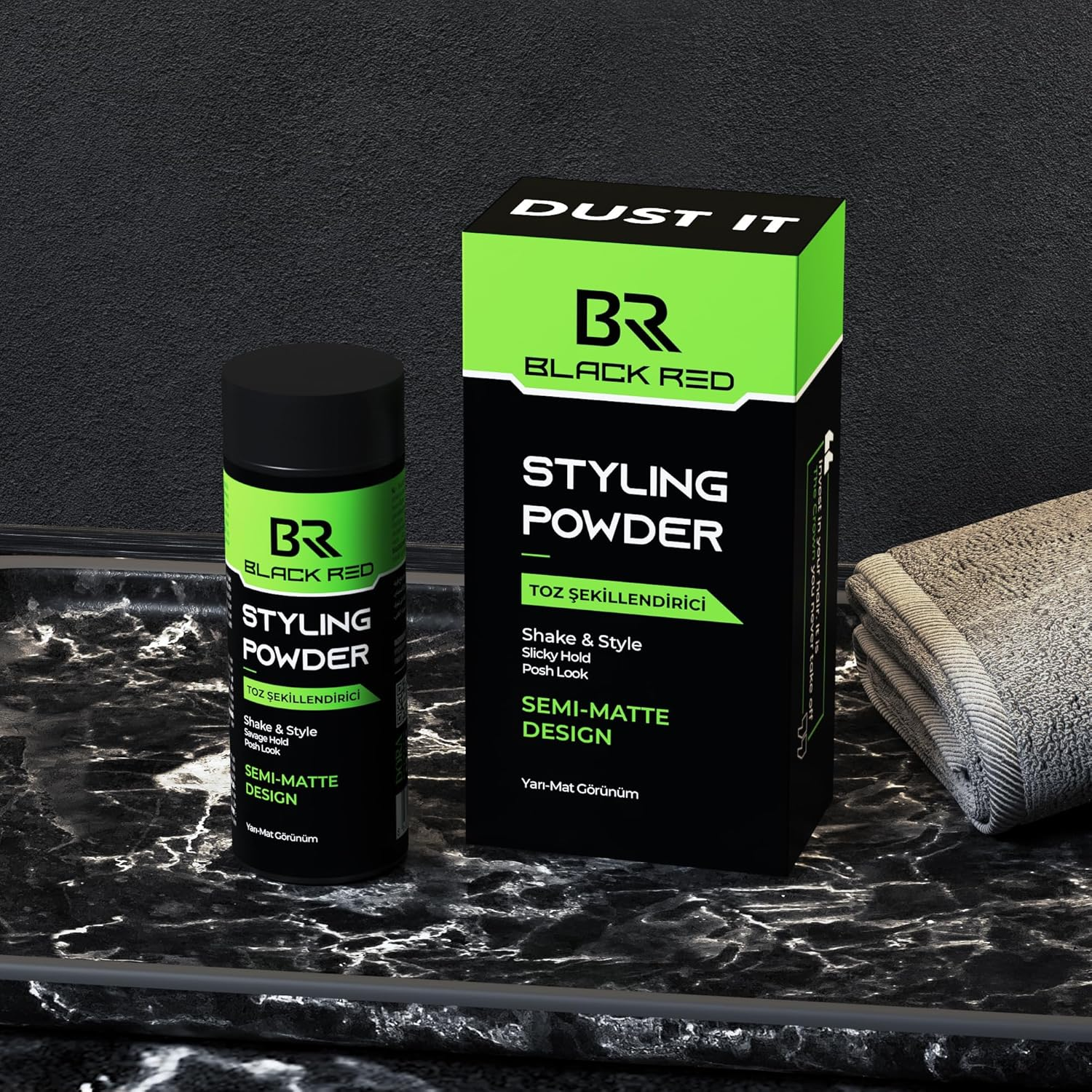 Black Red&reg; Texturising Hair Styling Powder, 20 Gr: Get Invisible Texture and Volume for a Natural, Semi-Matte Look with Our Special Formula for Men and Women image number 1