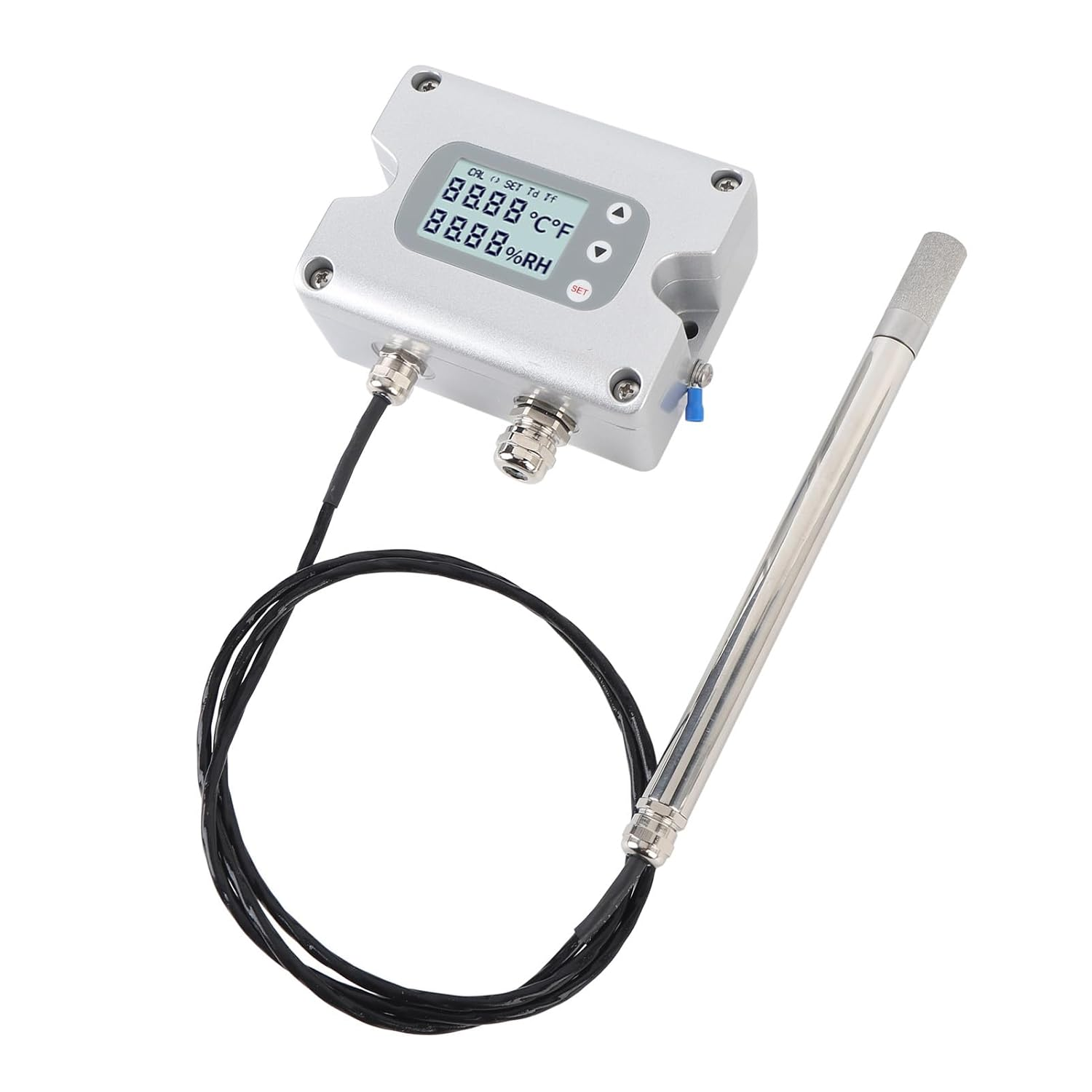 Zerodis Temperature and Humidity Sensor Transmitter for High Precision for Hard Environments with LCD Screen for Industrial Use of Aluminum Alloy Material image number 5