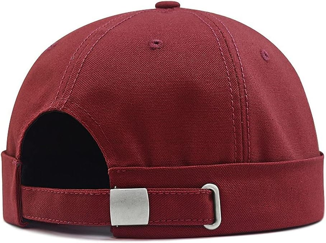 Yizhichu19900502 Brimless Cap Skullcap Rolled Cuff No Visor Beanie Sailor Hat for L/XXL Big Head image number 4