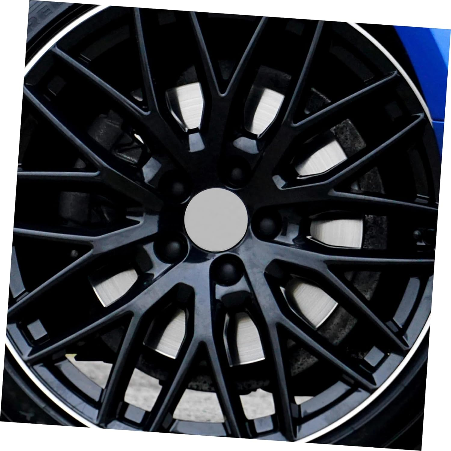 NULYLU 4 Pcs Wheel Center Caps for Car Rim Hub Covers Chrome Replacement Caps for Suvs Trucks and Rvs Versatile Stylish Automotive Accessories image number 6