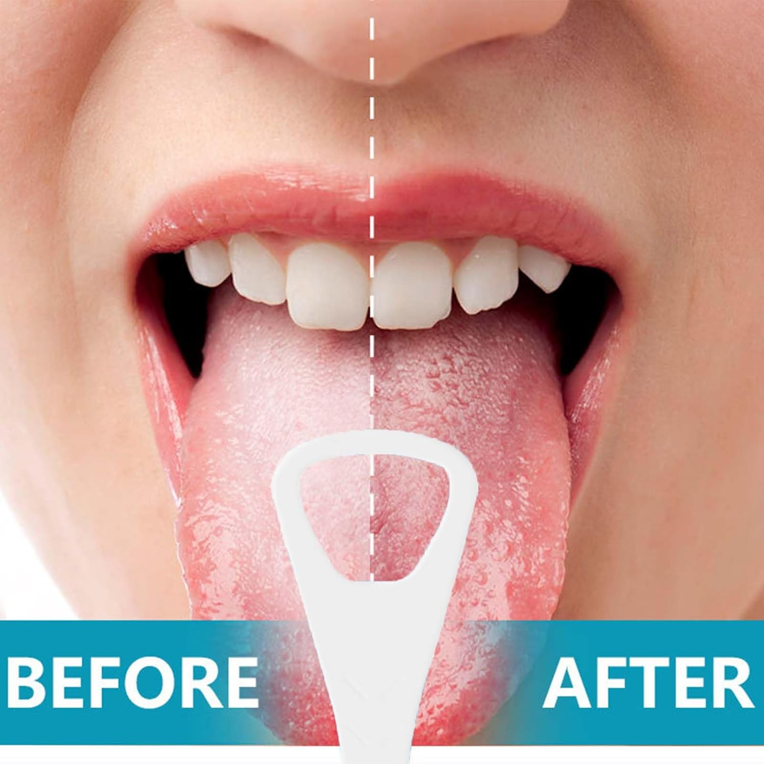 Tongue Scraper，Disposable Tongue Cleaner 30 Pack, Bpa-Free Tongue Scraper & Brush with Toothpick, Portable White Tongue Cleaners for Adults, On-The-Go Oral Hygiene image number 1