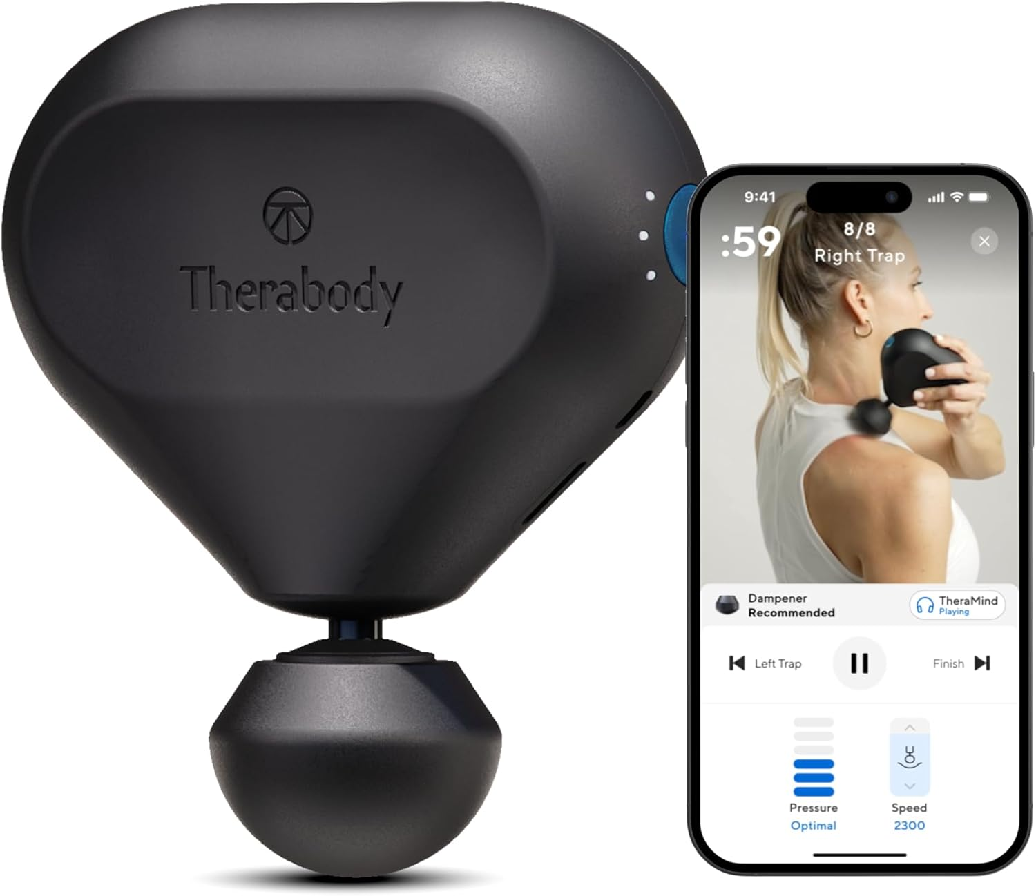 Therabody Theragun Mini (3Rd Generation) &ndash; Ultra-Portable Massage Gun and Travel Essential for Fast, Effective Pain and Tension Relief Anywhere, Black