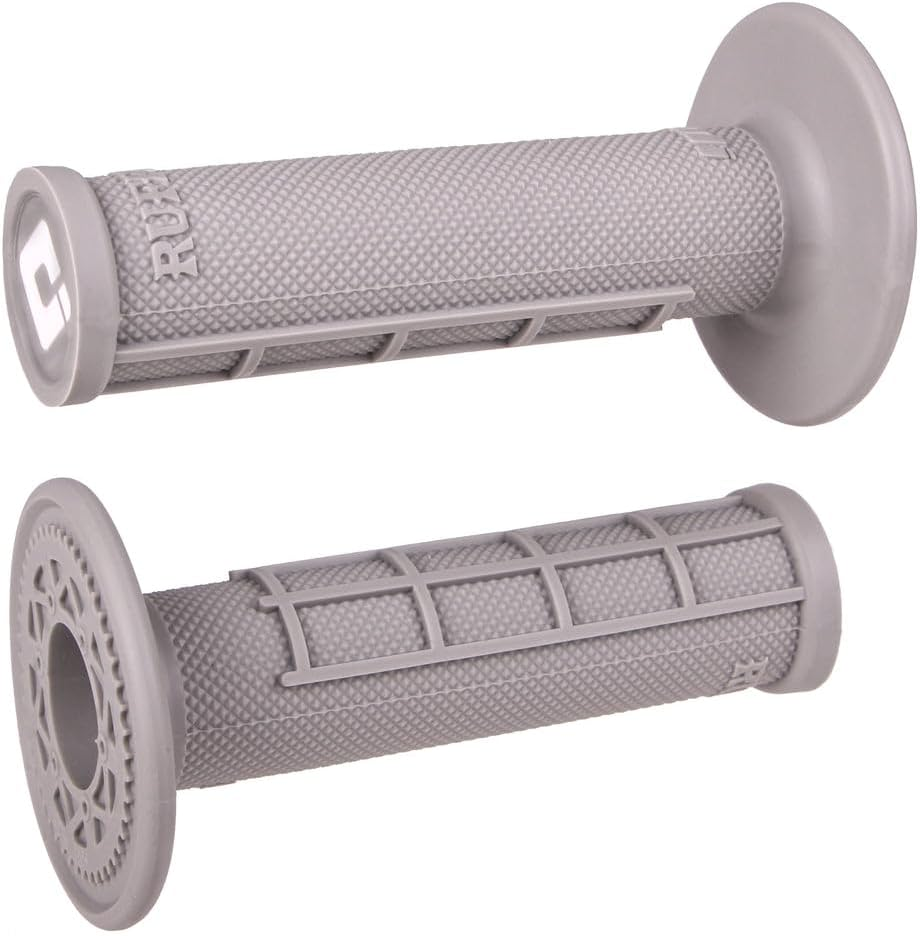 ODI MX Single-Ply Half Waffle Grips Grey Grey H01RFG