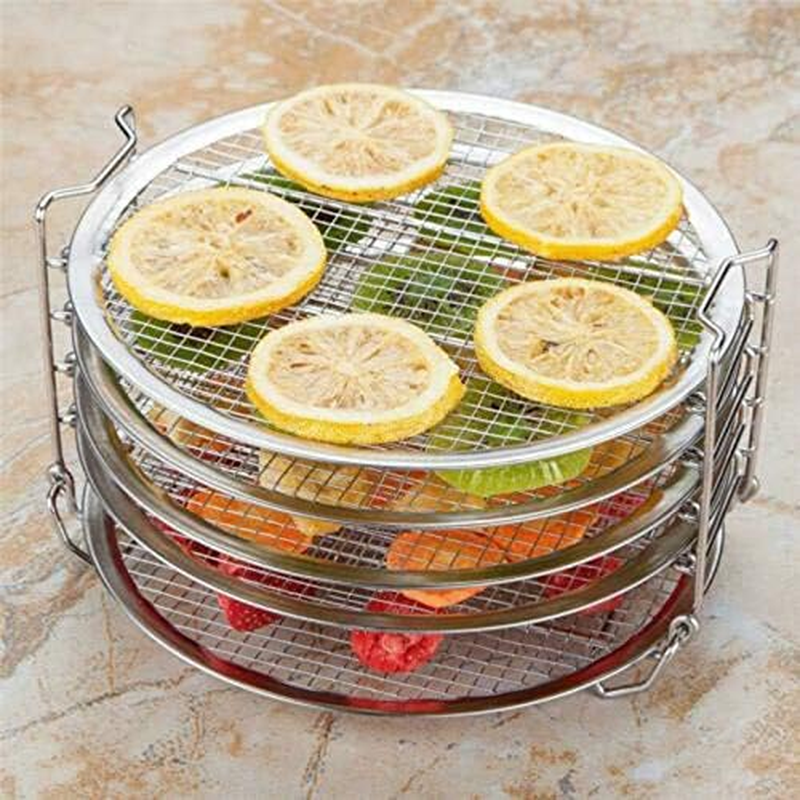 Grill Stand for Air Fryer, Dehydrator Stand for Ninja Foodi Accesories, with Five Stackable Layers Food Grade Stainless Steel Dehydrator Rack/59 image number 3