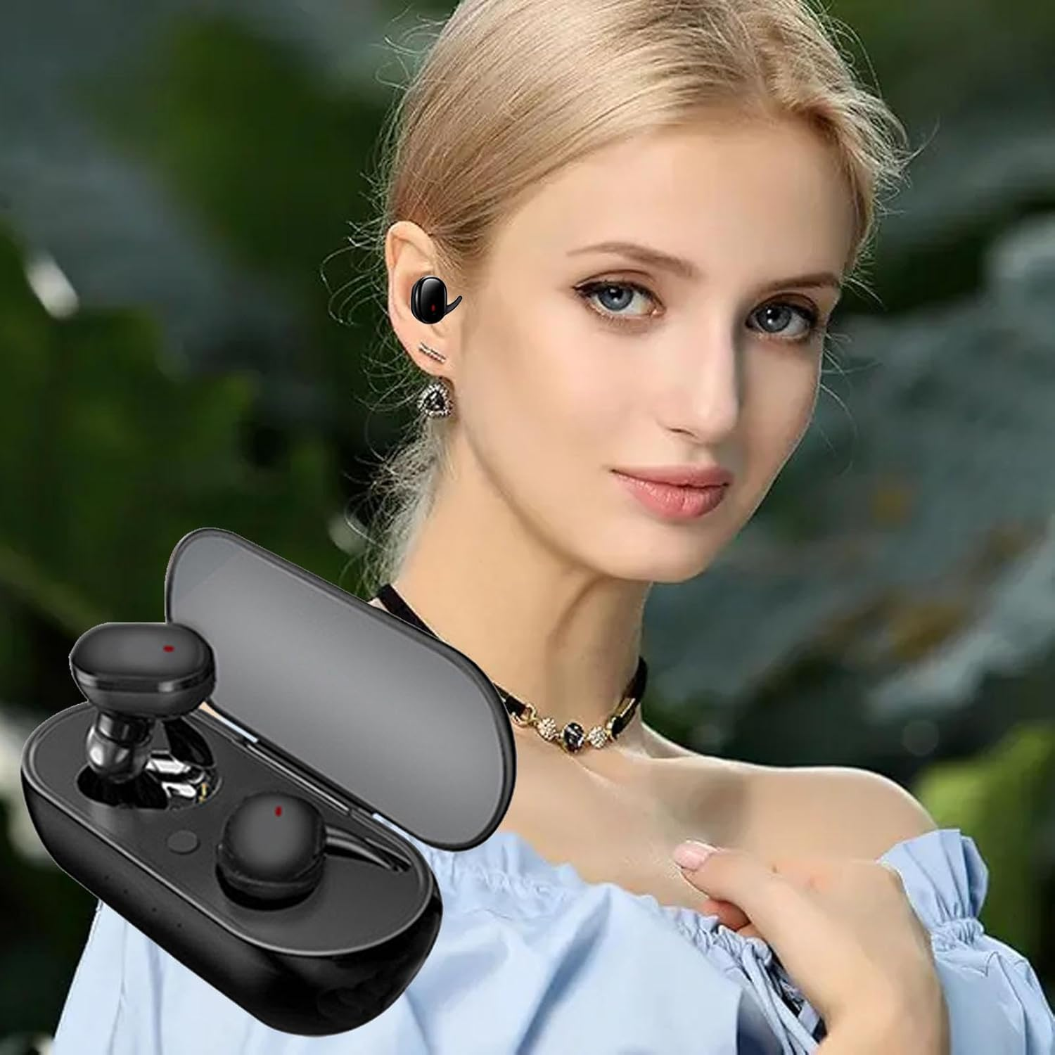 Touch Control Earbuds - 5.0 Wireless In-Ear Headphones | Androiid Audio Buds | Wireless Stereo Headsets | Ipx5 Waterproof Stereo Bass Boosted Earphones for Sports, Gamiing and Running