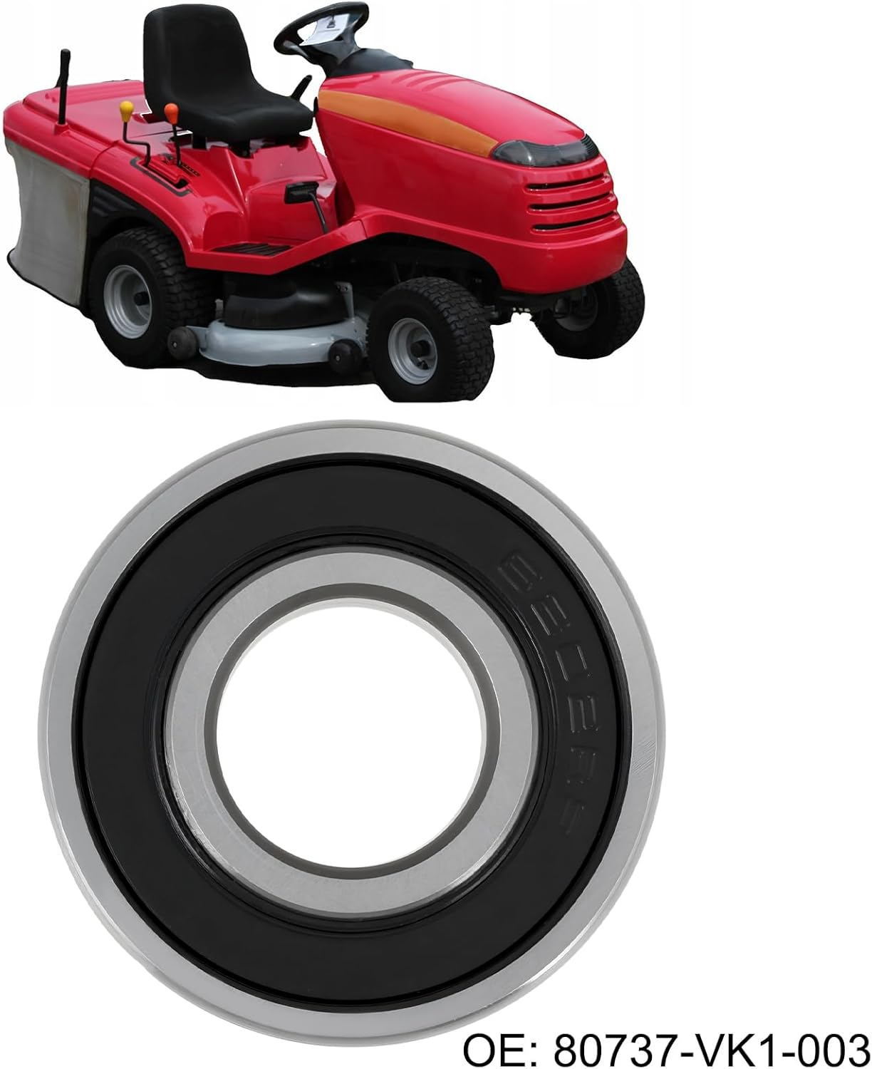 2Pcs Mower Timing Pulley Bearing 80737-VK1-003 6202-2RS Bearing Compatible with Honda HF2415 HF2417 HF2620, 15X35X11Mm image number 1