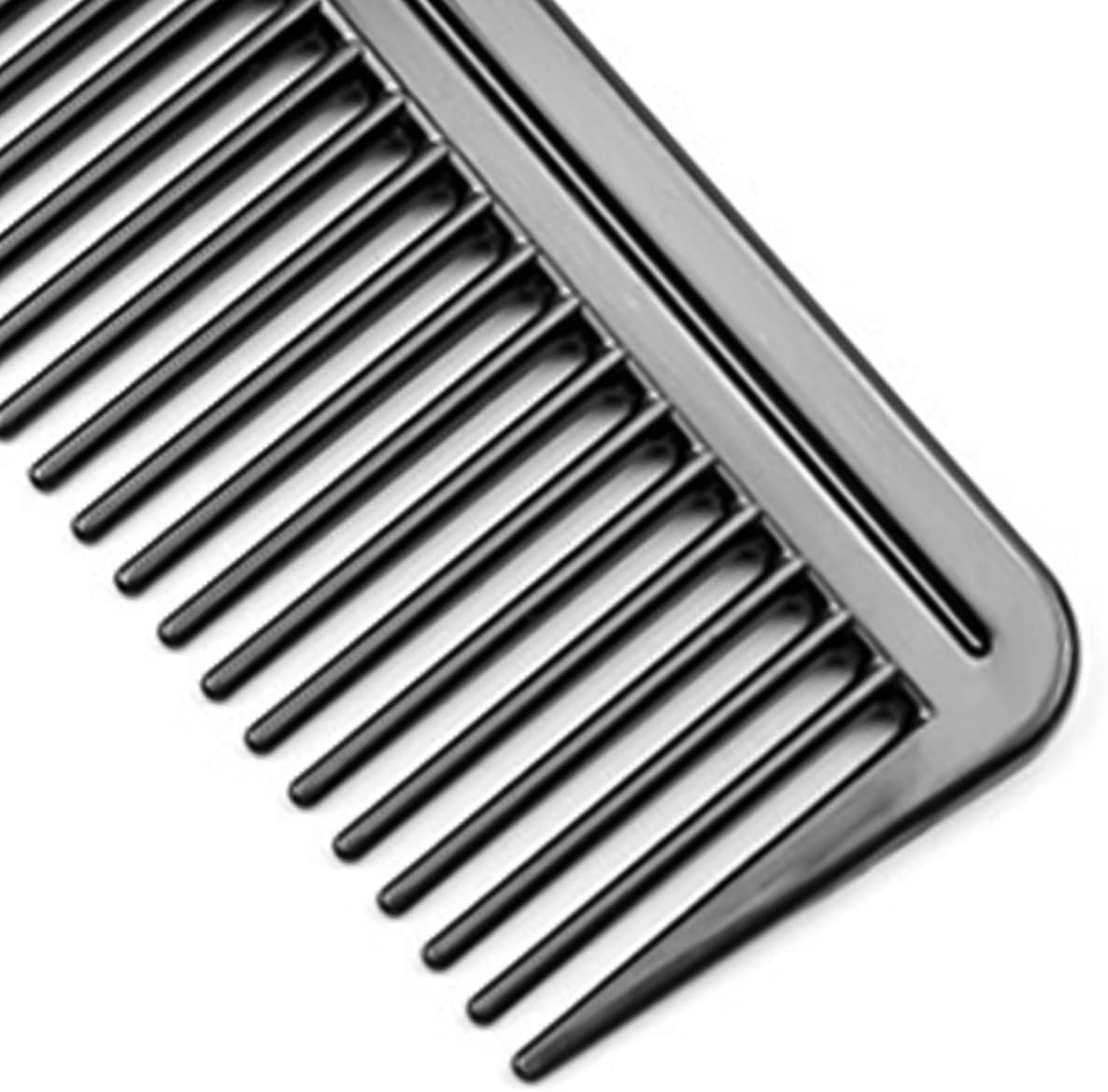 Laroal Piece Hairdressing Comb Black Flat Top Combs Flat Top Stylist Combs Black Hair Trimmer Hairdressing Comb for Creating Styling Haircuts image number 2