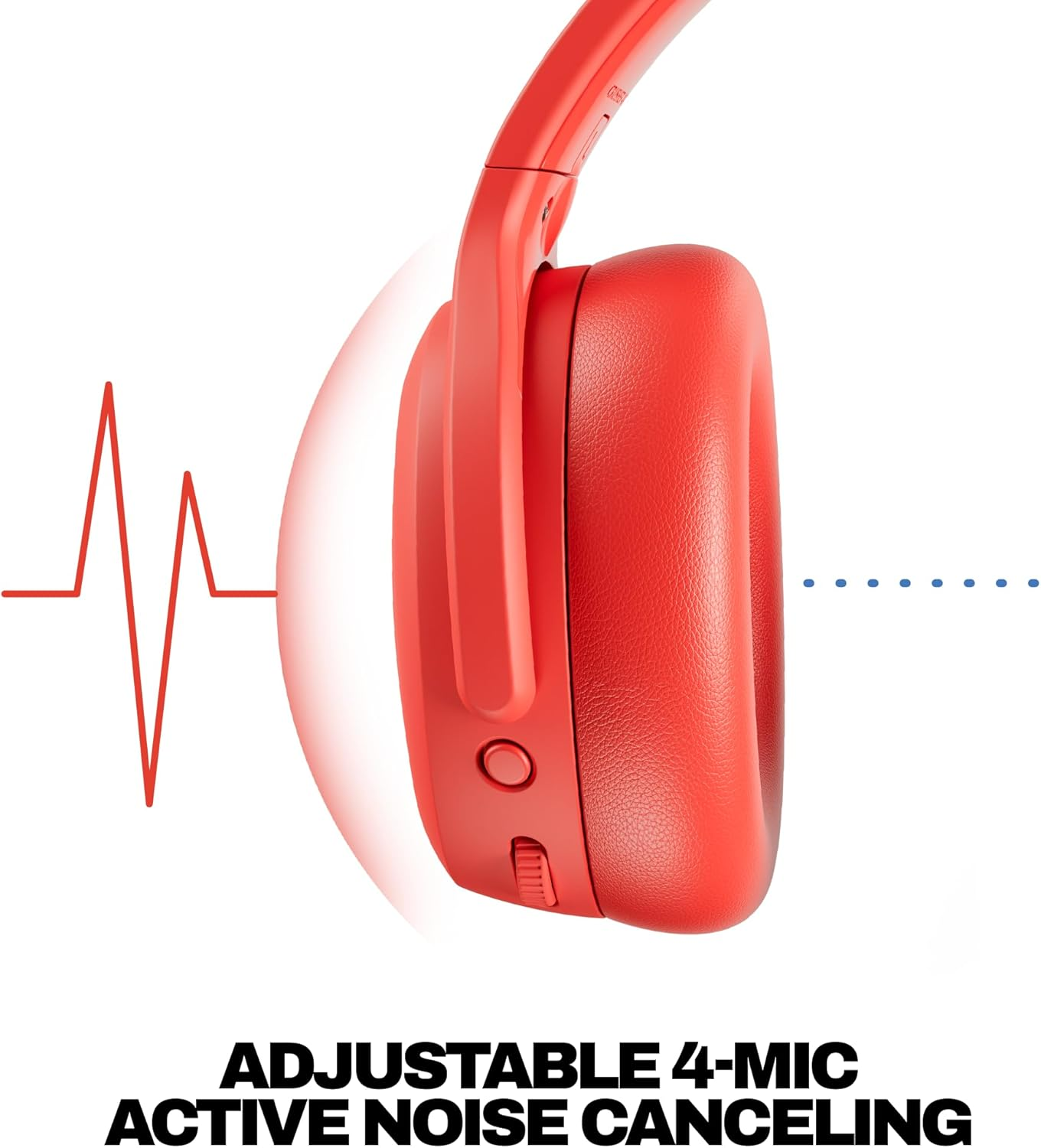 Skullcandy Crusher ANC 2 Wireless Over-Ear Bluetooth Headphones with Multi-Sensory Bass, Active Noise Cancelling, up to 60 Hours Battery, Microphone for Iphone Android - Plasma image number 2