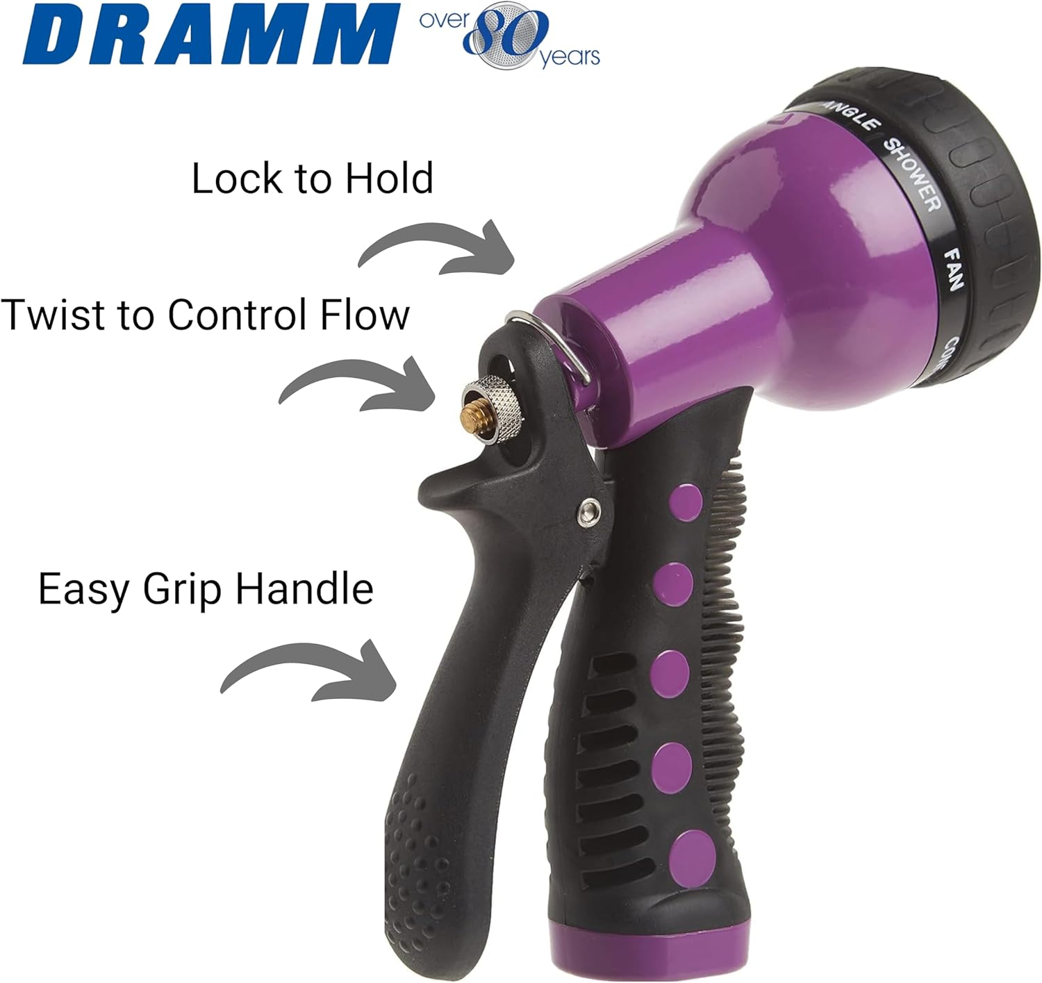Dramm 12704 9-Pattern Revolver Spray Nozzle, Green - Blue image number 5