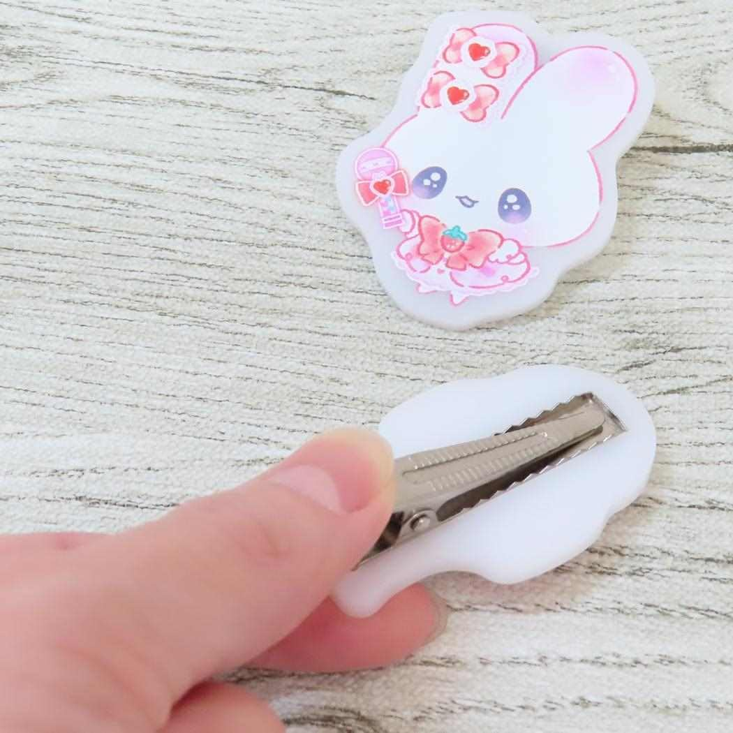 Camio Japan 225944 Hair Clip, Matte Hair Clip, Curly Berry, Smooth Berries image number 2