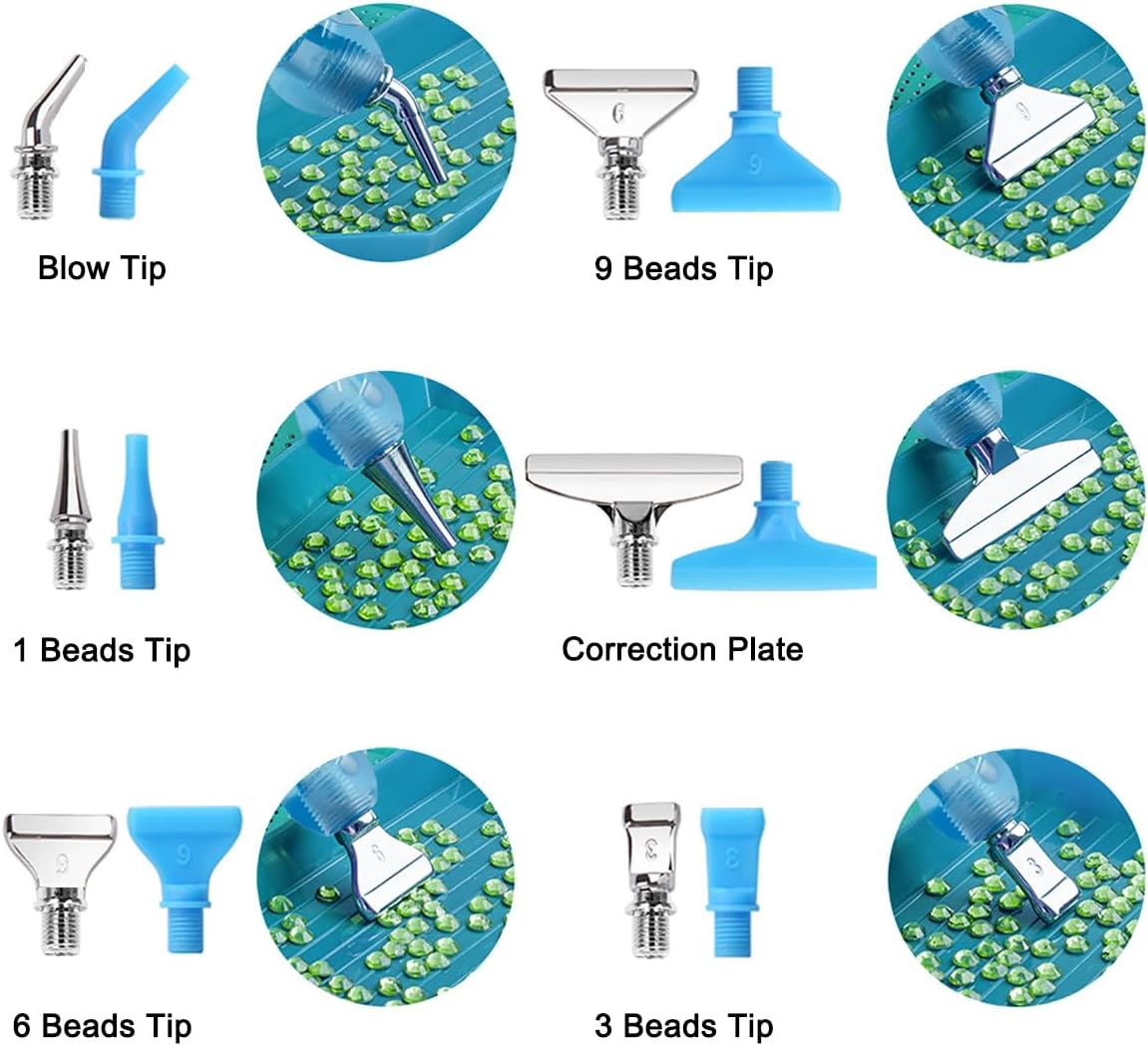 23 Pcs Diamond Art Painting Accessories, DIY Craft Kit for Adults, Multi-Color, Small, Unisex, All Seasons, Non-Foldable