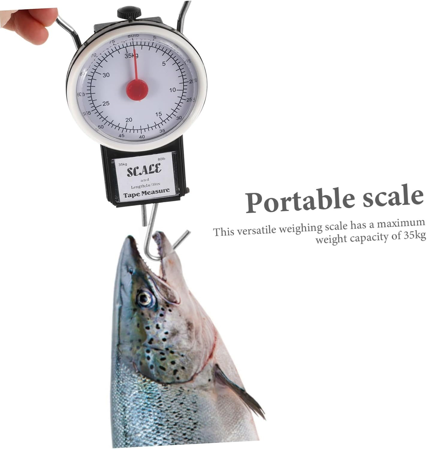 GETAJGHSD Portable Luggage Scale Spring Scale Handheld Weighing for Travel Carry Baggage image number 1