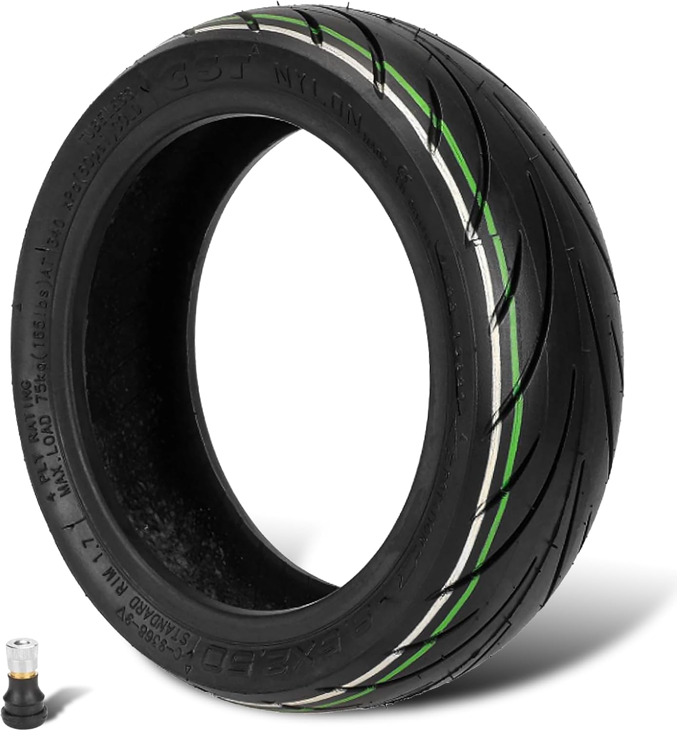 9.5 X 2.50 Off-Road Tire 9.5 Inch Tubeless Tire for Niu KQI3 Electric Scooter Accessories Rear Front Wheel Replacement Tire Anti-Skid Shockproof