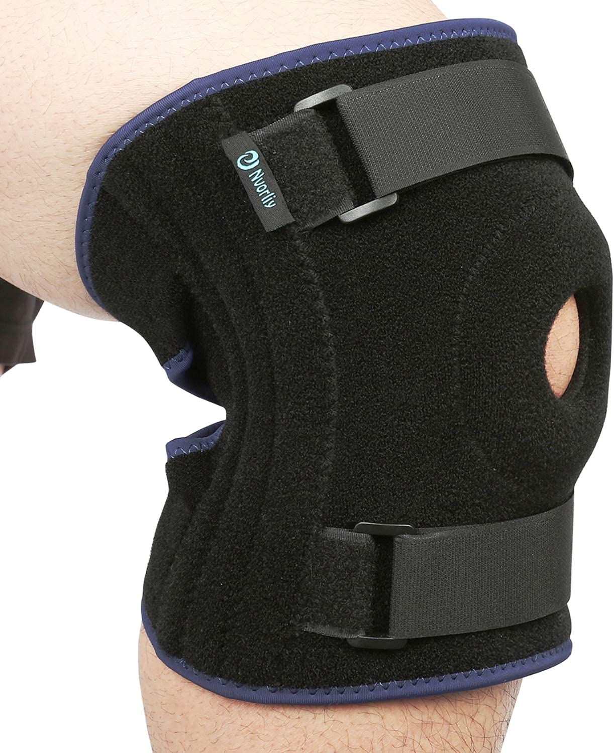 (5XL/6XL) - Nvorliy plus Size Knee Brace 5XL 6XL Extra Large Open-Patella Stabiliser Breathable Neoprene Support for Arthritis, Acl, Running, Pain Relief, Meniscus Tear, Post-Surgery Recovery, Fit Men and Women image number 2