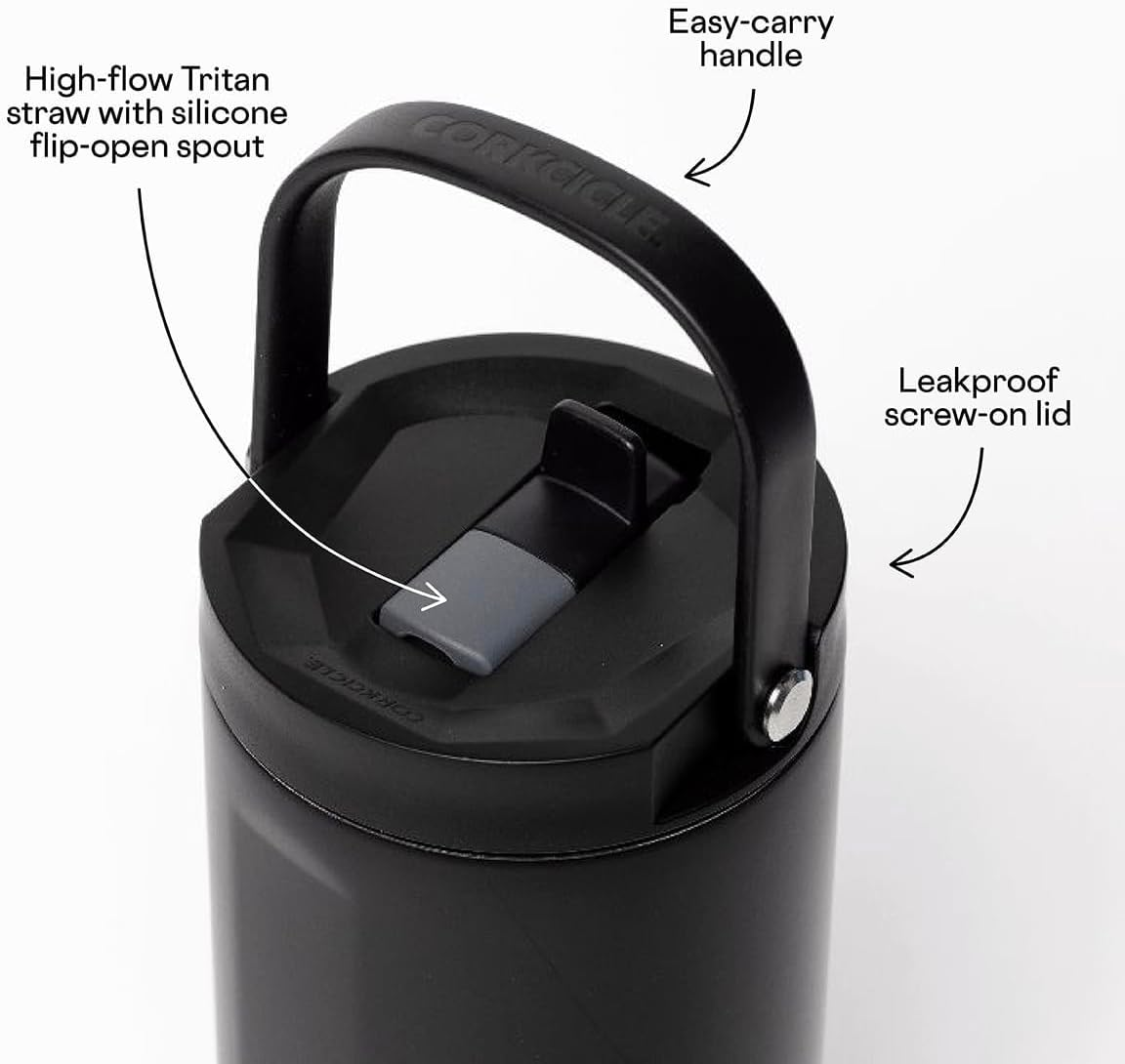 Corkcicle Go Cup XL - 887Ml Gloss White image number 1