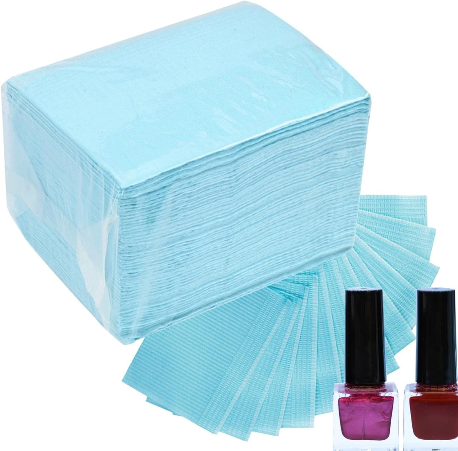 Table Mats - 50Pcs Manicure Table Mat Nail Tech Sheets, Paper Towels for Nail Techs, Waterproof Nail Mats,Water Absorbing, 3-Layer Design, Clean Pads for Manicure Professionals Beginners - Purple image number 6