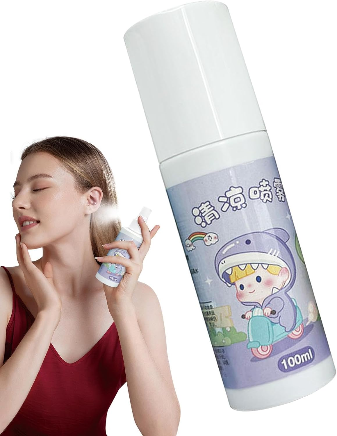 Spray Cooling Agent - Gentle Instant Cool Spray Rapid Cooling Mist Spray - Long-Lasting Cooling Face Spray Soothing Summer Spray for Outdoor Activities image number 5