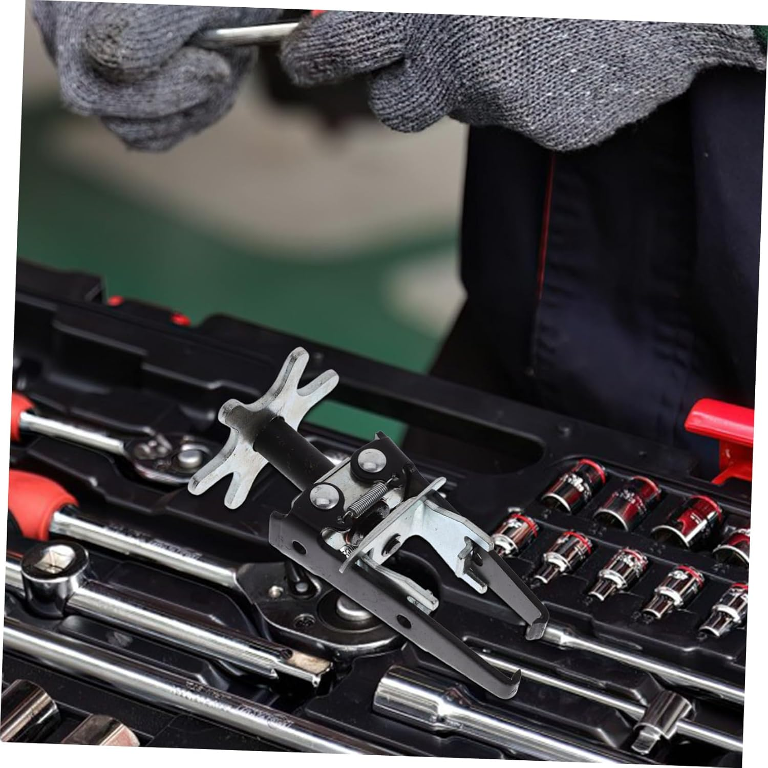 NOLITOY Engine Valve Spring Compressor Valve Clamp Tool Spring Compression for Automotive Professional Grade image number 2