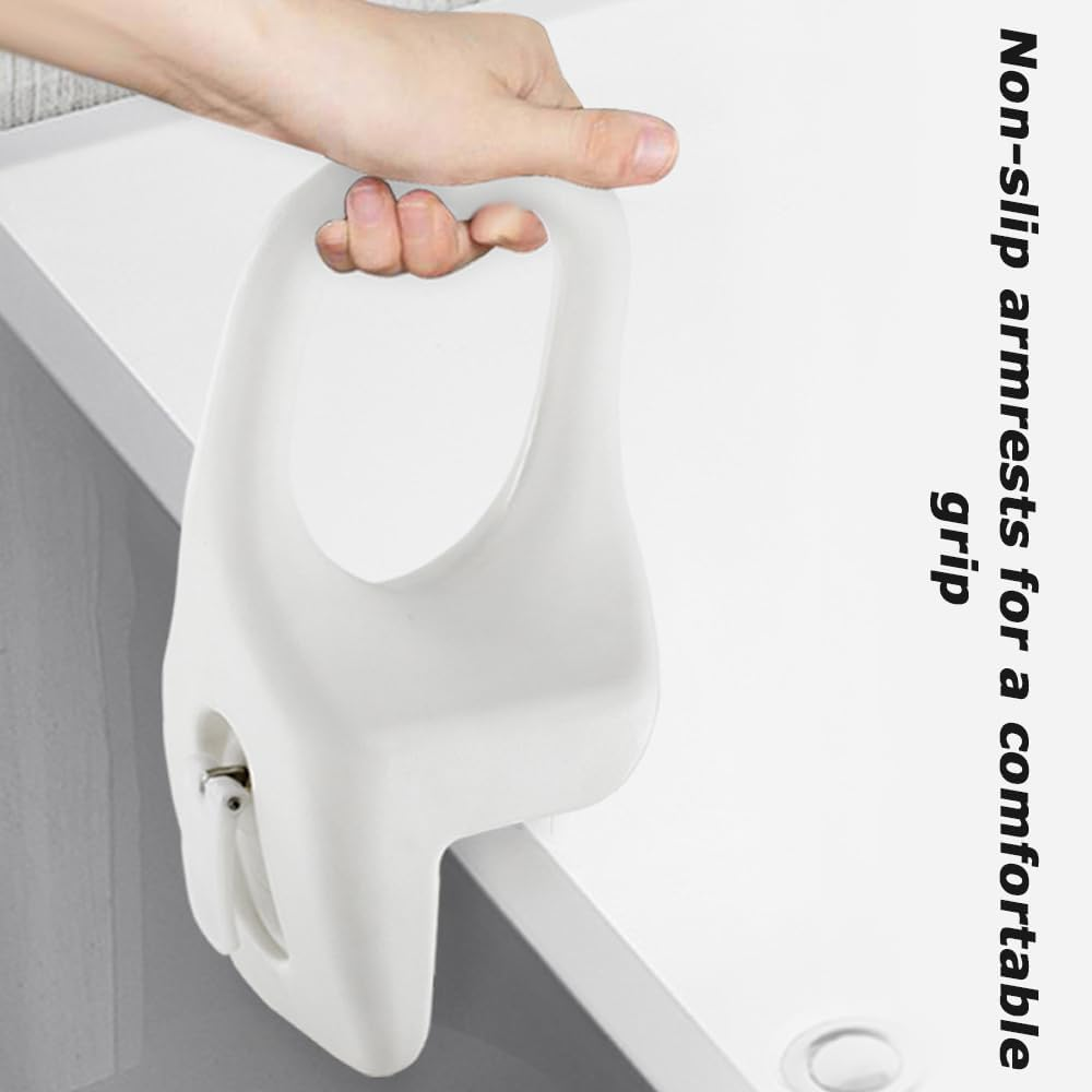 Bathtub Grab Bar,Bath Tub Side Hand Grip,Safety Shower Handle Rail,Side Hand Grip Railing,Support Handle,For Home,Indoor,For Seniors & Elderly, Handicap and Disabled Fits Most Tubs