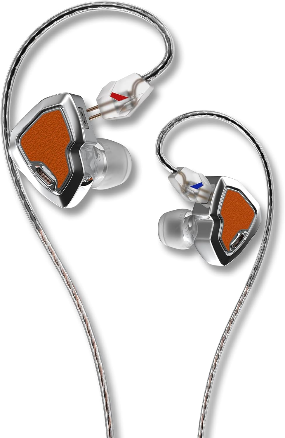 Hidizs MS2 Pro In-Ear Monitors, Hybrid Hifi Wired IEM, 1BA+1DD Dual Drivers, Detachable 0.78Mm 2 Pin Cable Replaceable Pneumatic Sound Tuning Filters for Audiophile Singer Musician