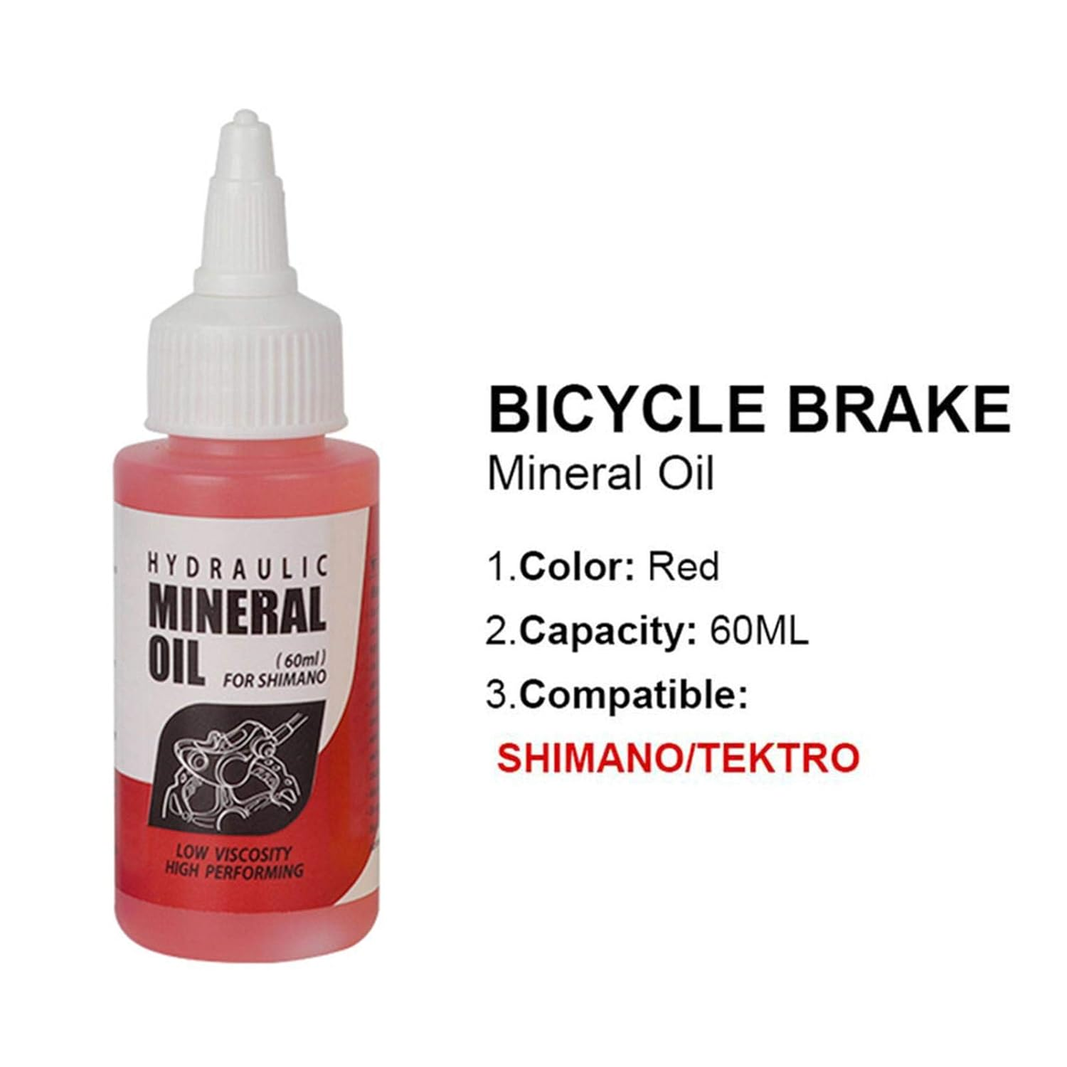 Mountain Bike Disc Brake Oil, Bicycle Brake Mineral Oil, Fluid Hydraulic Disc Brake Lubricant for Shimano Magura Tektro Mountain Bikes, Bicycle Supplies