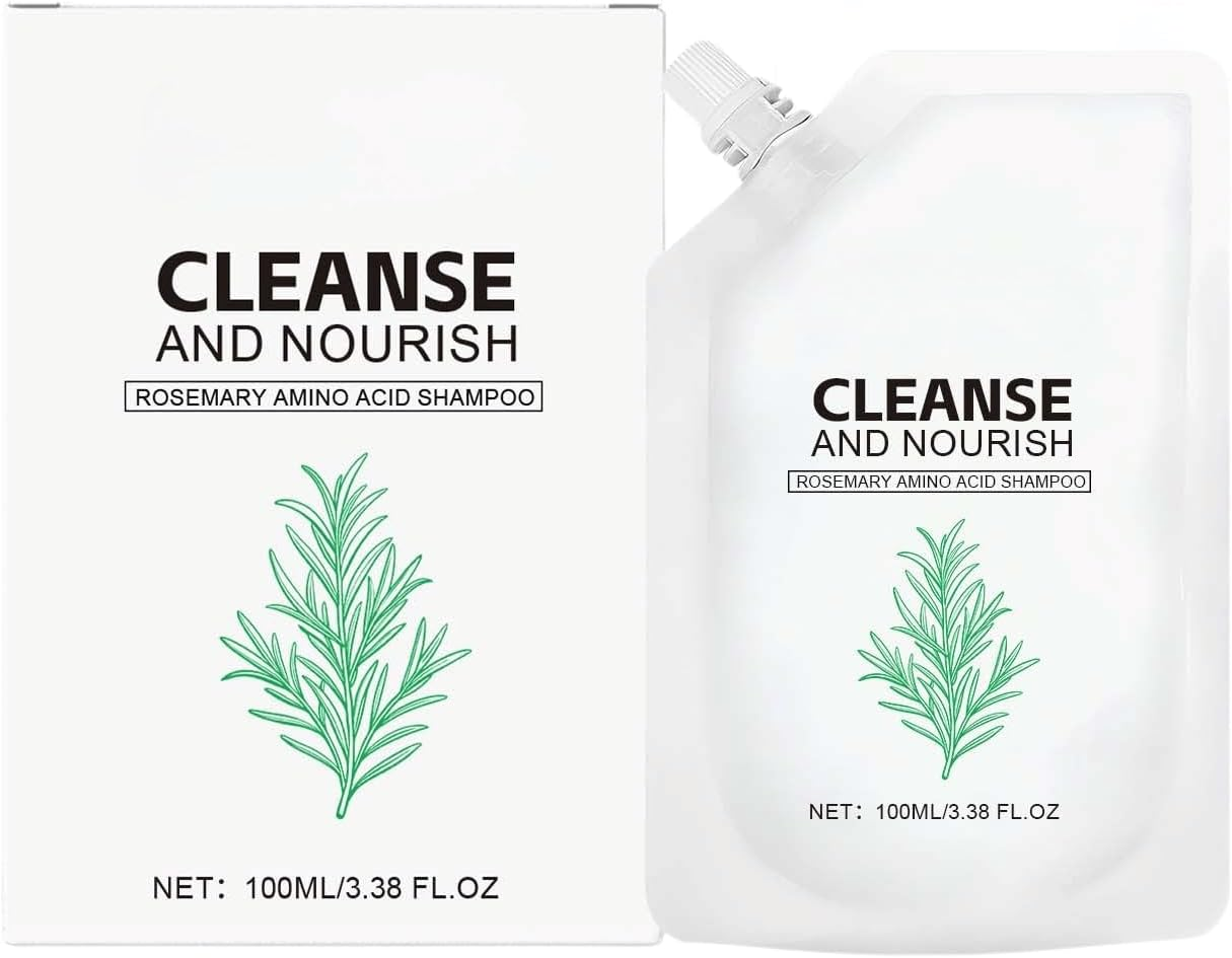 Rosemary Shampoo with Glycol Stearate and Cocamide DEA &ndash; Hydrating Cleanser for Dry Hair &ndash; Gentle Scalp Care and Daily Use (1Pcs)