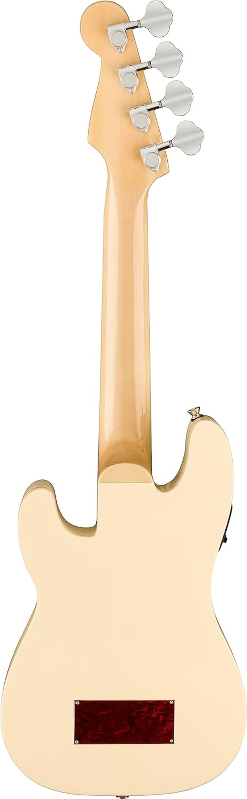 Fender Fullerton Precision Bass&reg; Uke, Walnut Fingerboard, Tortoiseshell Pickguard, Olympic White image number 4