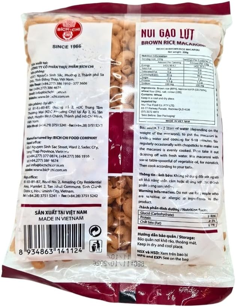 Bich Chi Brown Rice Macaroni 200G image number 3