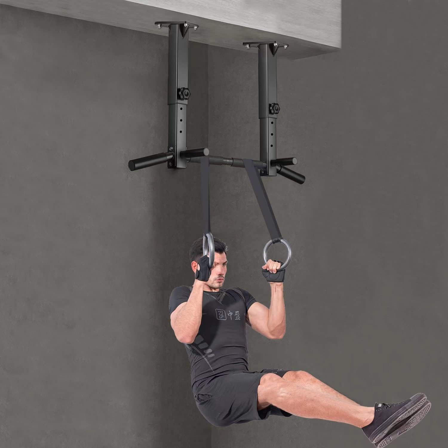 Cometofit Ceiling Mount Pull-Up Bars (Black2) image number 4