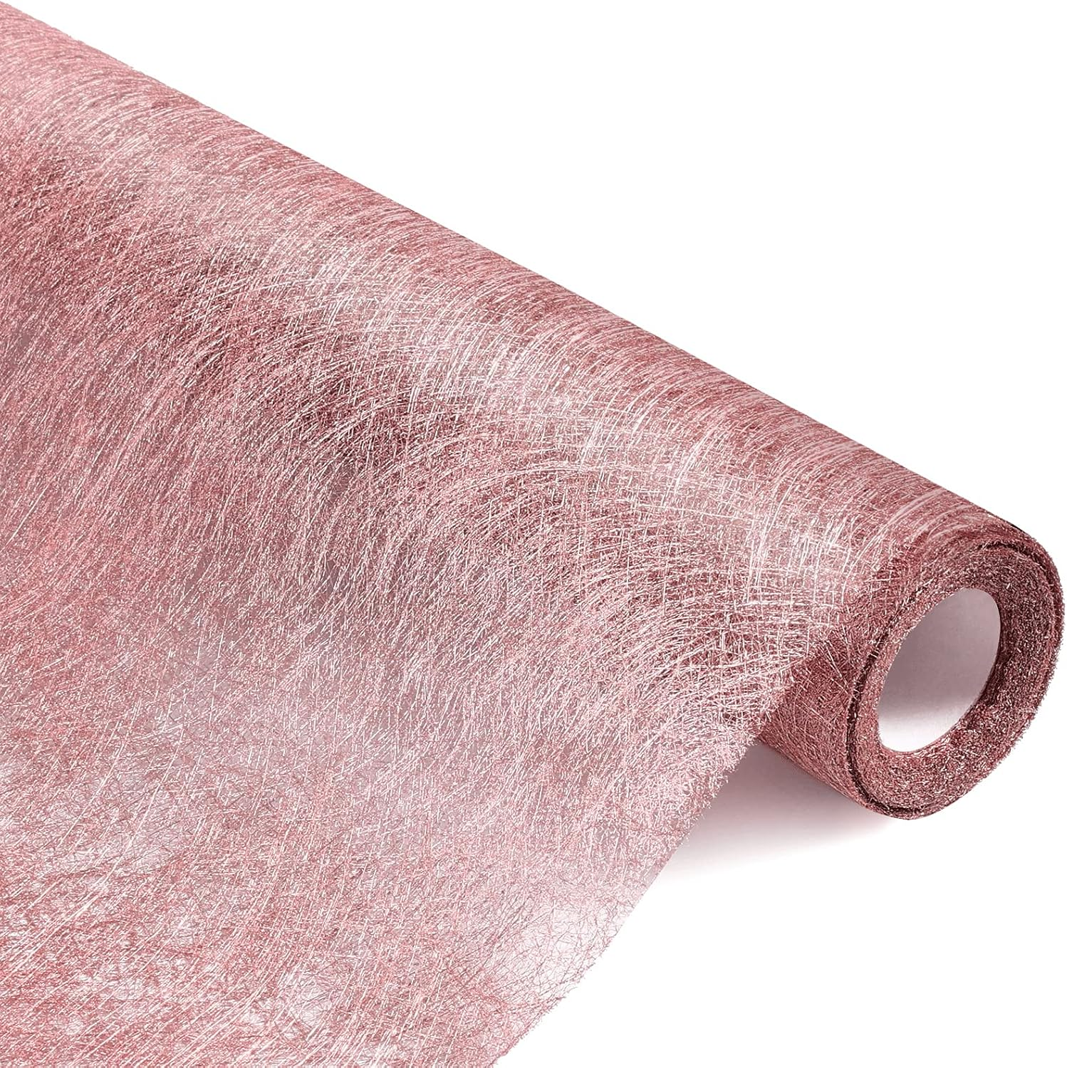 KINBOM 30Cmx5M Non Woven Table Runner Pink Gold, for Wedding Bachelorette Party Baby Shower Birthday Christmas Halloween Party Decorations image number 5