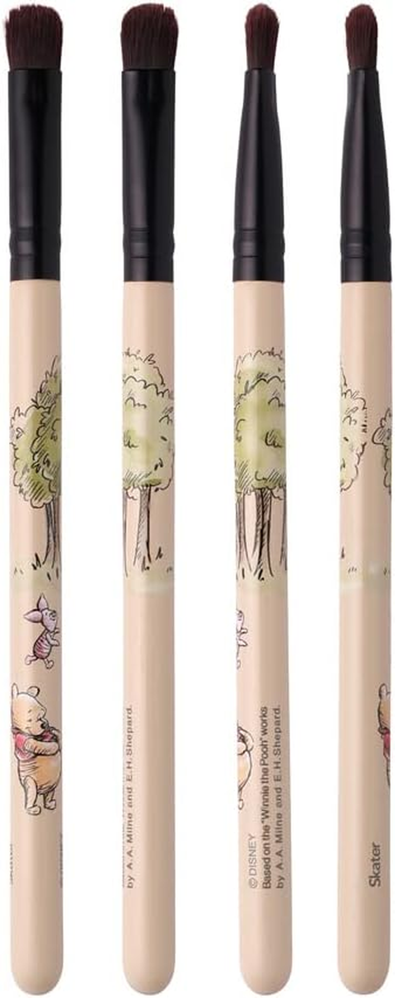 Skater MUB5S Makeup Brush Set, Makeup Brush, Set of 5, Disney Winnie the Pooh - Winnie The Pooh image number 4