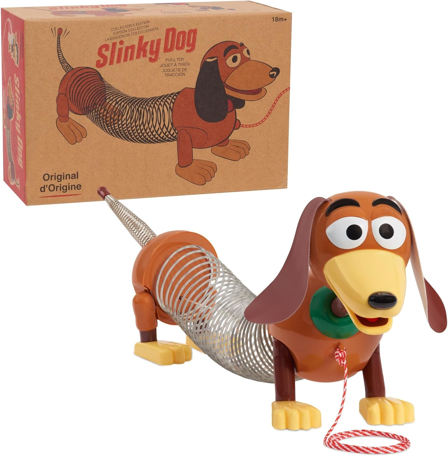 Retro Slinky Dog, the Original Walking Spring Toy, Vintage Spring Toys, Stretches to 14 Inches Long, Kids Toys for Ages 18 Month by Just Play image number 2