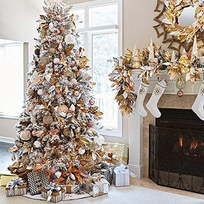 Perfect Holiday Christmas Tree, 8-Feet, Flocked Snow image number 4