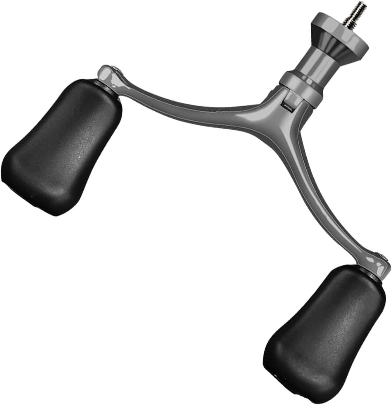 Fishing Reel Handles,Fishing Wheel Crank Handle Ergonomic Rocker | Comfortable Screw-In Knob, Replacement Grip Parts for Freshwater & Seawater Fishing