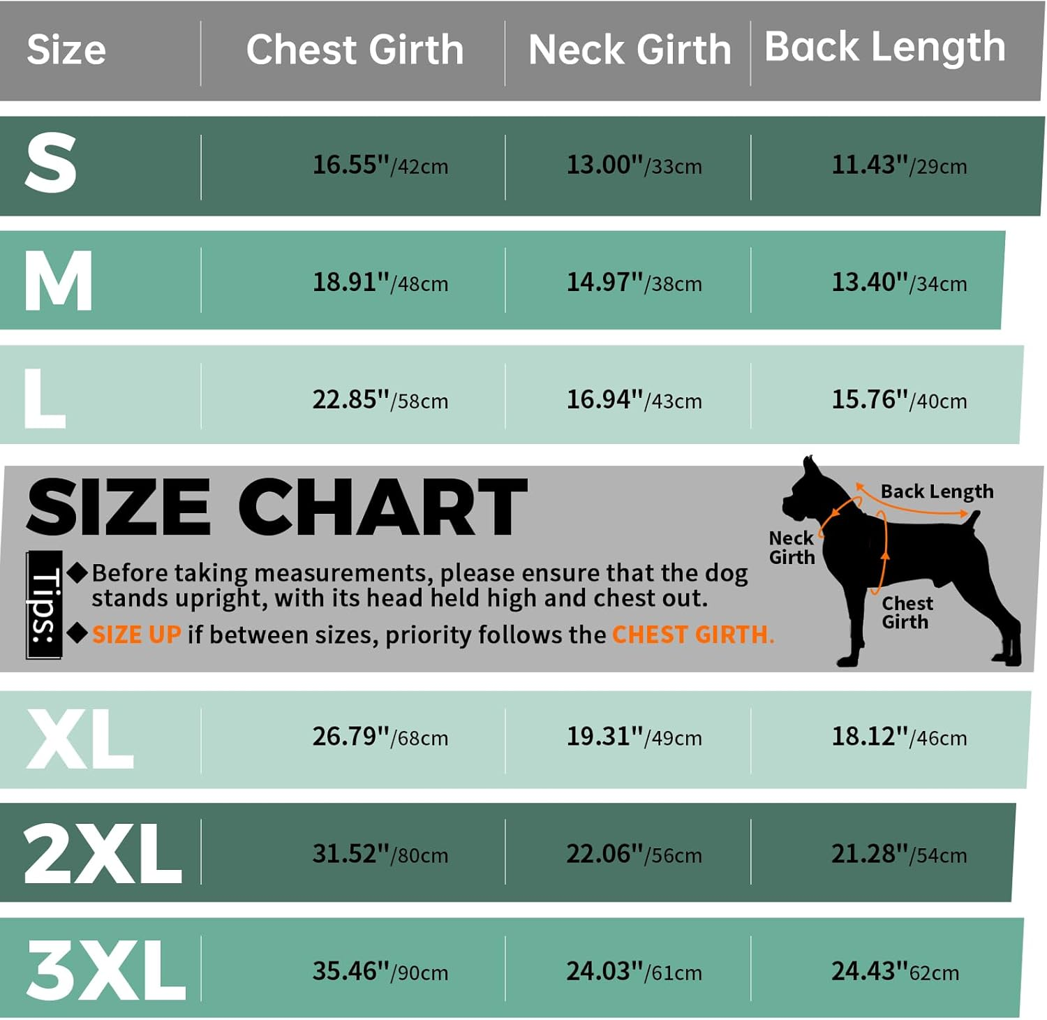 Lelepet Dog Hoodie for Small Dogs, Winter Dog Sweatshirt with Adjustable Hood, Warm Coat for Dogs, Pet Clothing Sweaters with Zipper Pocket, Soft Cold Winter All Weather Pet Clothes, Green 3XL image number 2