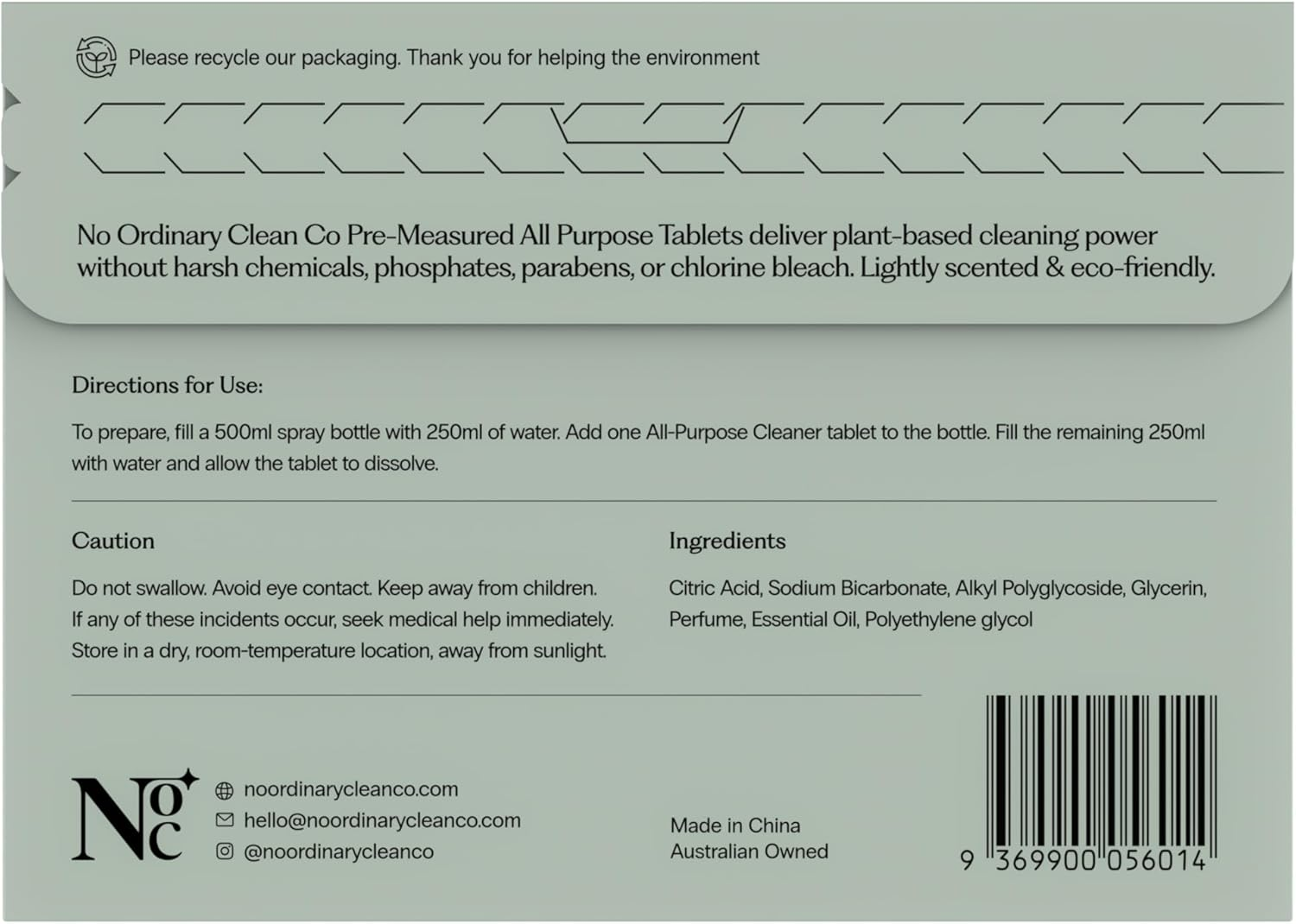 All-Purpose Cleaning Tablets | Plant-Based & Chemical-Free | Eco-Friendly, Biodegradable Cleaner for Home, Kitchen, & Bathroom | Travel-Friendly | 4 Tablets image number 3