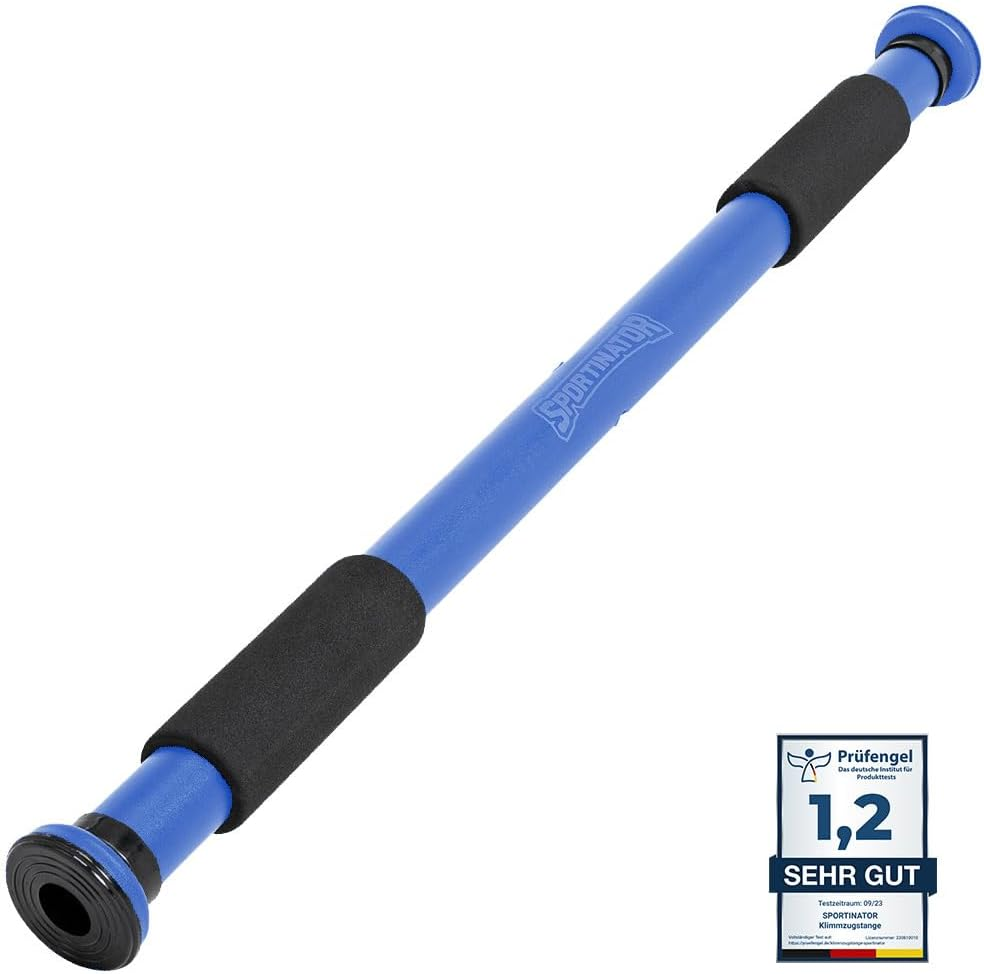 SPORTINATOR&reg; Pull-Up Bar for Clamping in the Door Frame, for Your Home Gym. Length 60-102 Cm, Compact, Safe and Quick without Drilling, Load up to 150 Kg image number 1