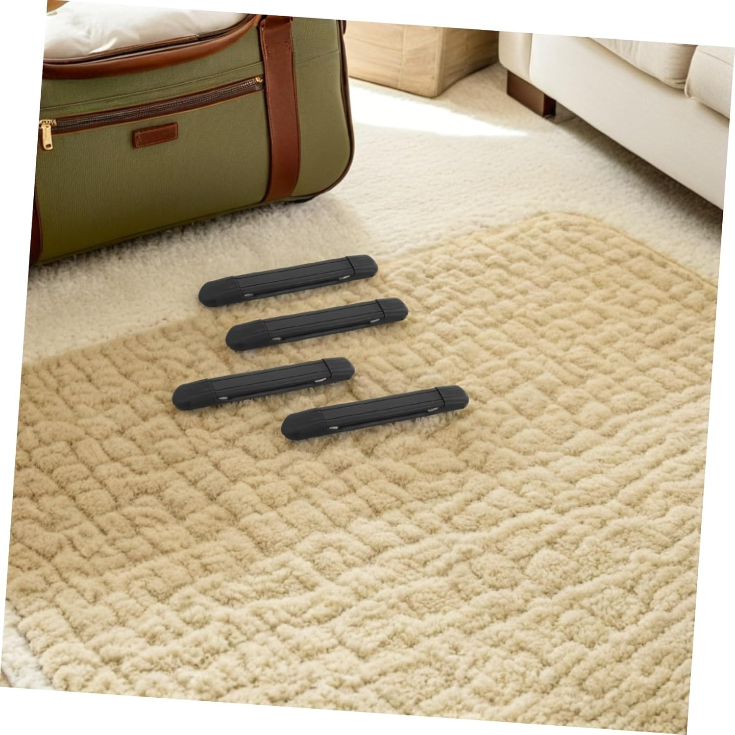 COLLBATH 12Pcs Lightweight Plastic Luggage Handles Replacement Suitcase Grip Ergonomic Carrying Straps for Travel Bags and Suitcase Repair Accessories image number 1