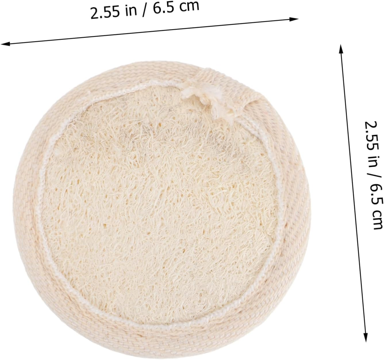 MERRYHAPY Loofah Facial Cleanser Pads for Makeup Removal Exfoliating Skin Care Natural Loofah Material for Daily Facial Washing Routine image number 2