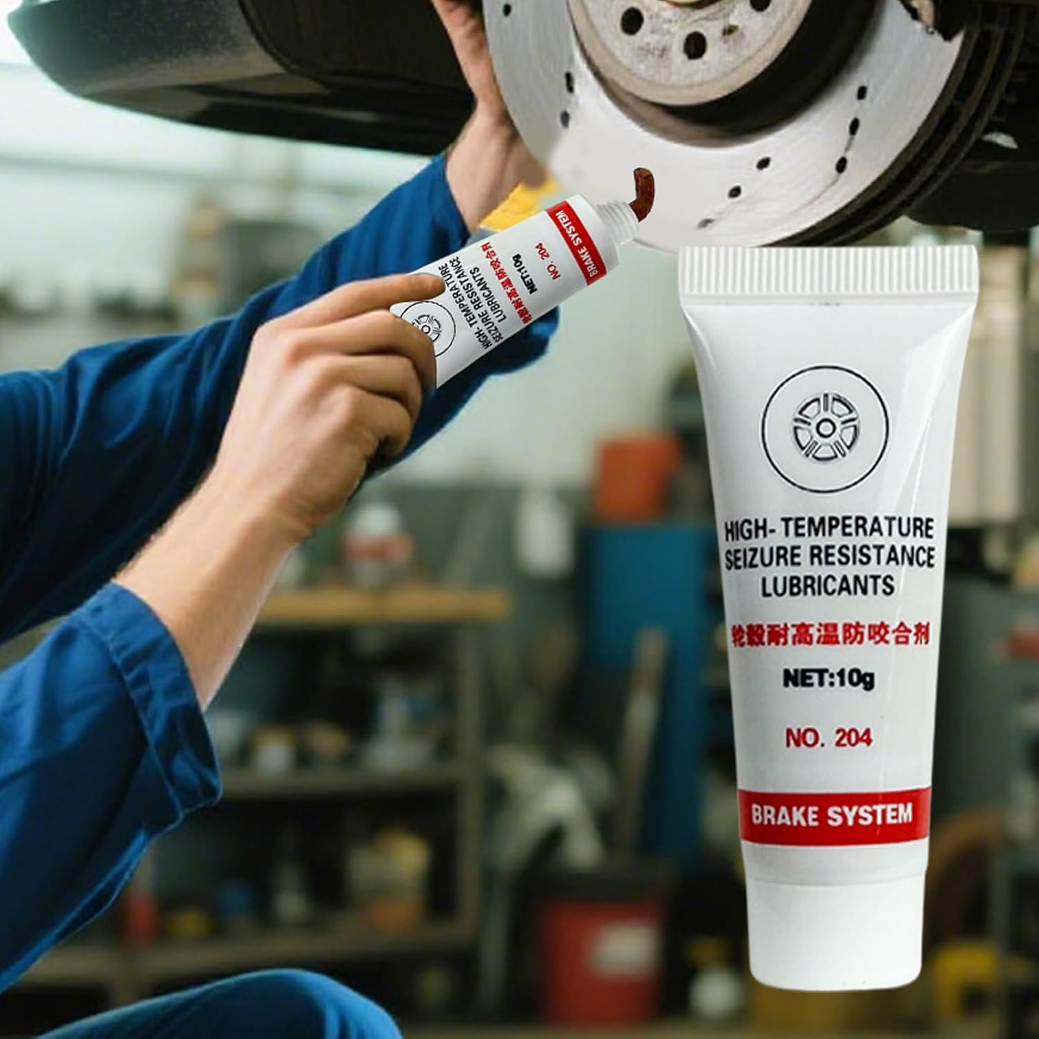 Brake Grease | Anti-Seize Thread Lubricant - Anti-Rust Compound Portable 10 Piece for Car Thread Bolt Hub Disc Spark Pin