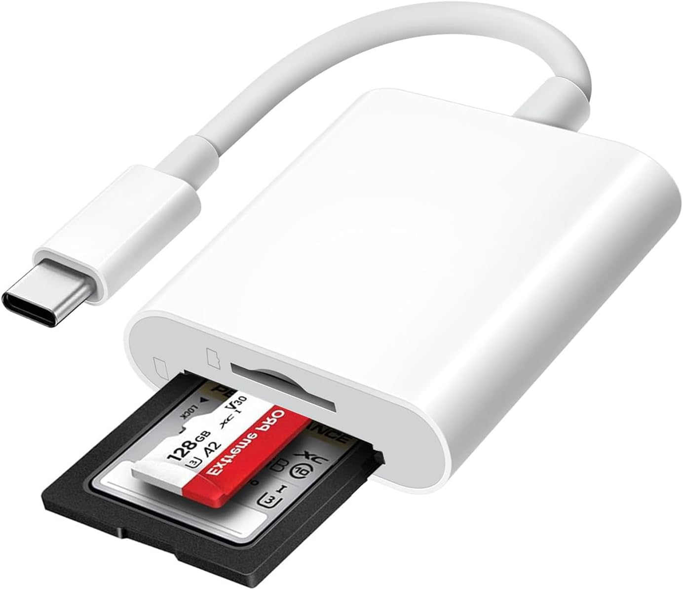 Lichely USB C SD/TF Card Reader Type C Memory Card Adapter for I-Phone 15/Android/I-Pad/Windows/Mac, High-Speed Data Transfer for Photos/Videos (Supports SD, Microsd, TF Cards) image number 3