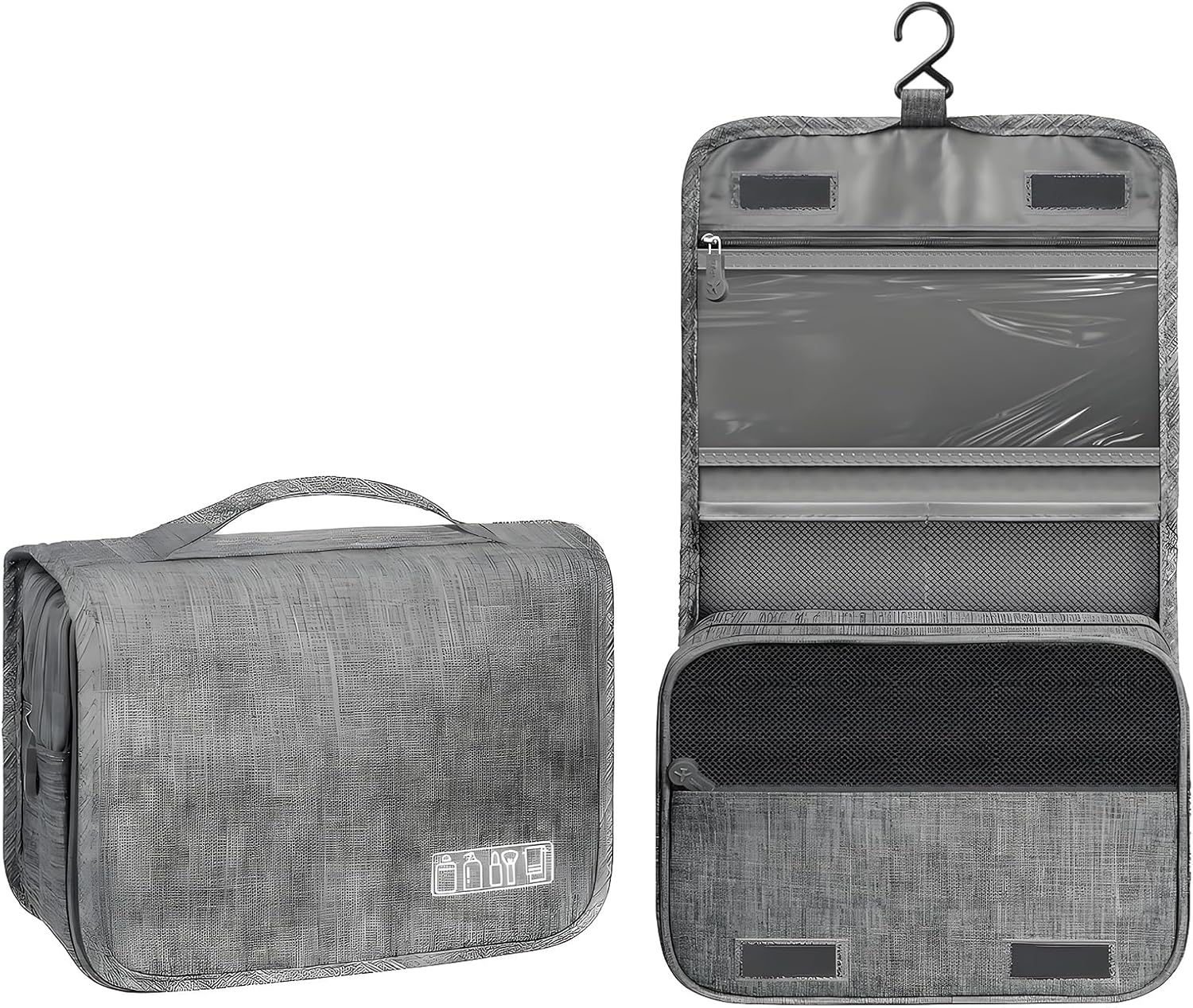 Anberyoo Hanging Toiletry Bag, Portable Waterproof Travel Makeup Bag for Women Camping Outdoor Beach, Multifunctional Large Capacity Travel Bag, Dorm Room/Travel Essentials for College Students Girls image number 6