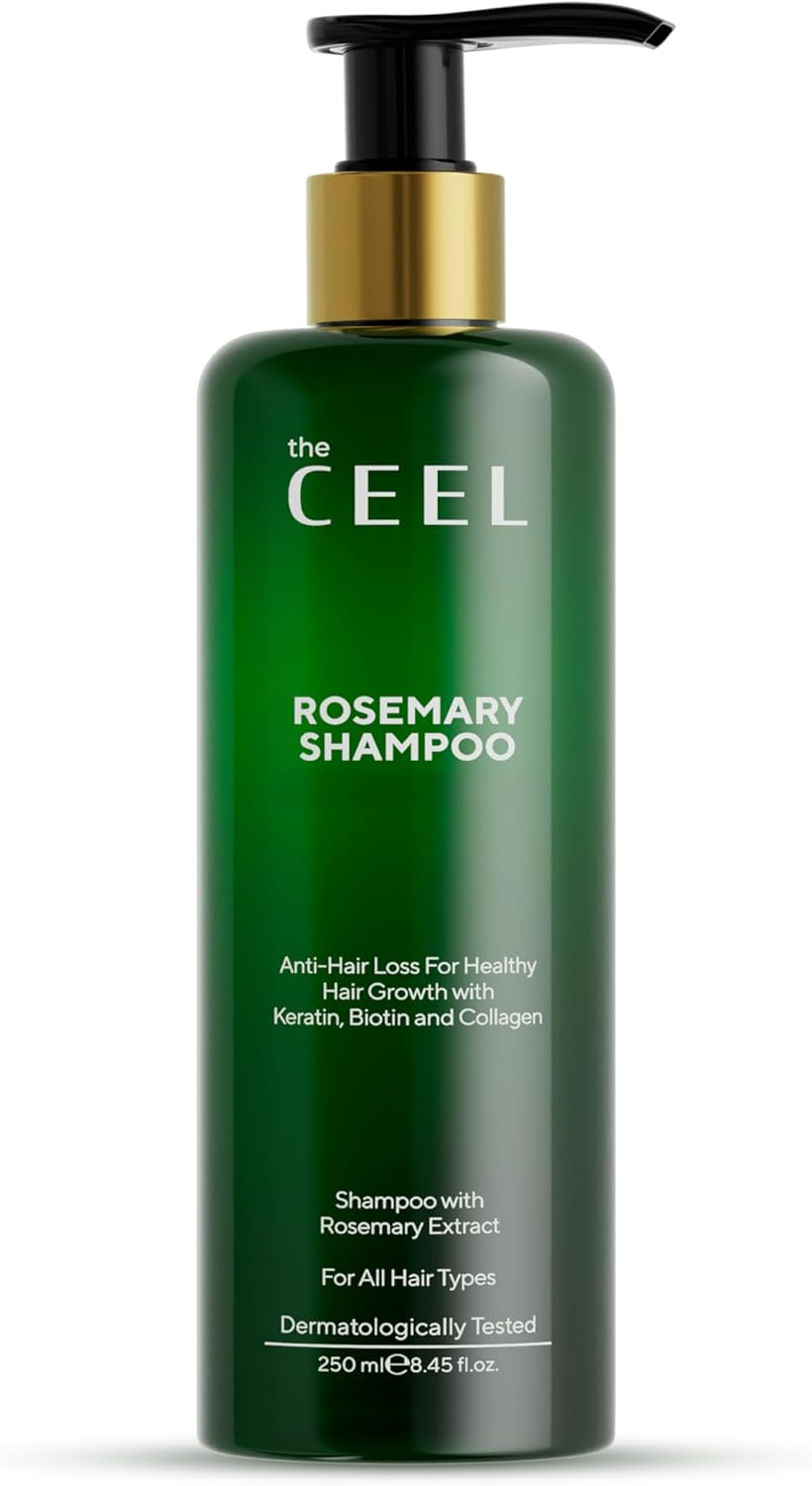The CEEL Rosemary Shampoo with Biotin, Keratin, Collagen, Anti-Hair Loss Formula, 250Ml, Dermatologically Tested, for All Hair Types image number 3