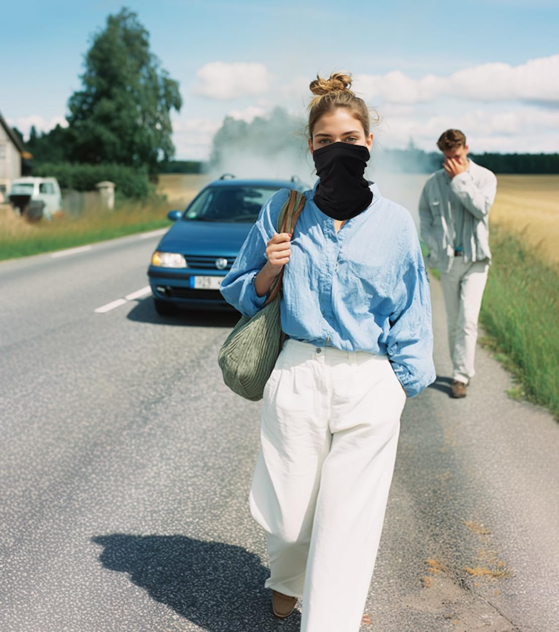 Fishing Neck Gaiter, Sun Protection Face Mask, Cooling Neck Shield Scarf Cycling Balaclava Bandana for Men and Women