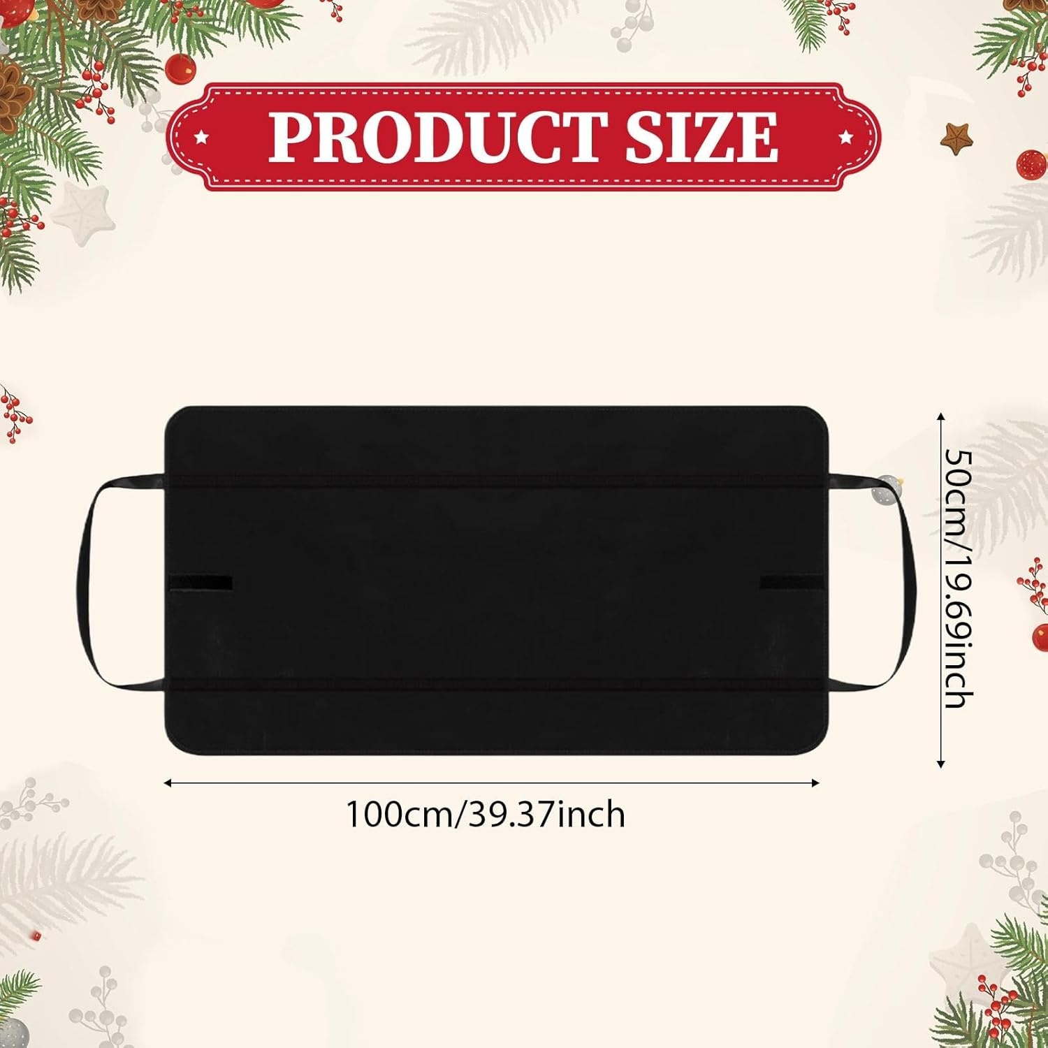 Firewood Carrier Bag, Convenient Storage Bag for Firewood for Barbecues and Camping, Black, as Described - Black image number 2