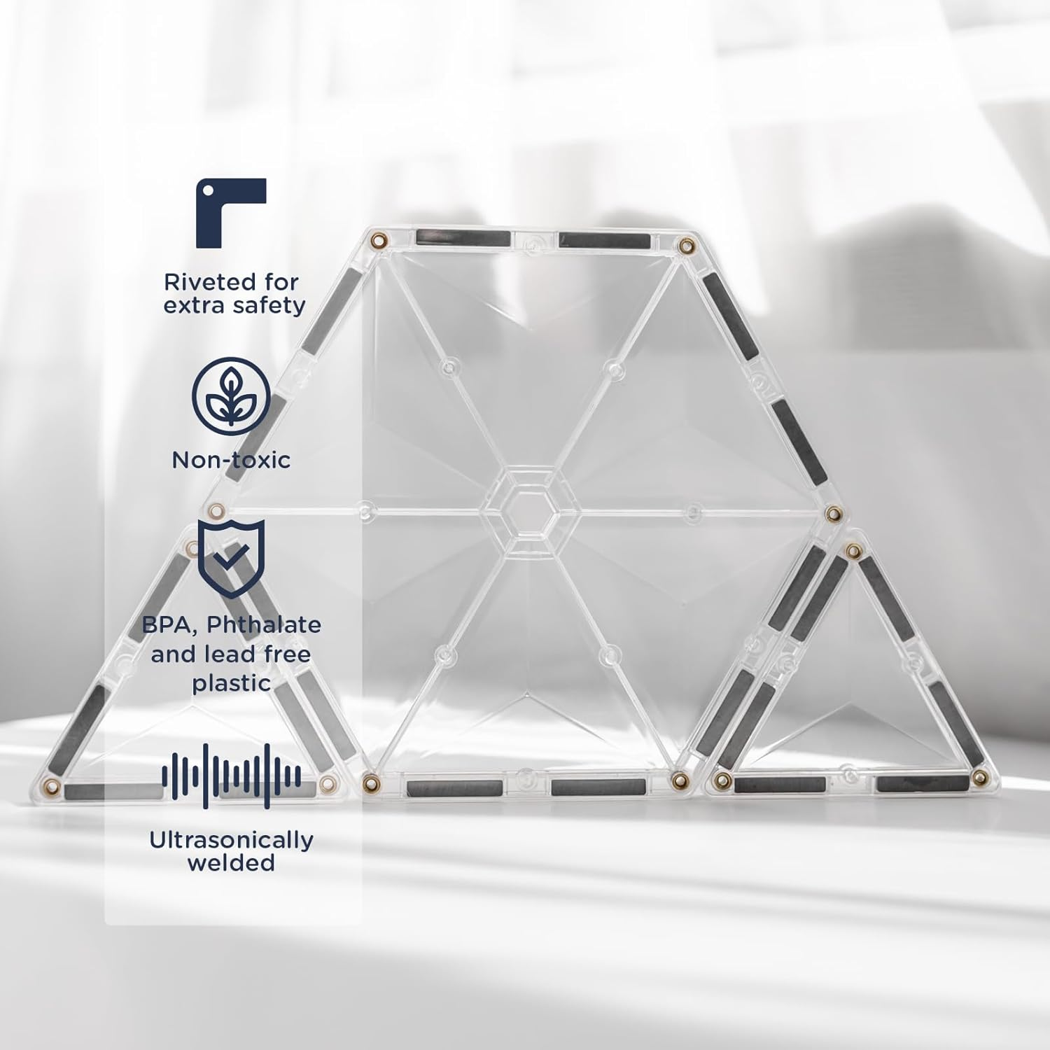 CONNETIX Clear Starter Pack, 34 Pieces image number 1