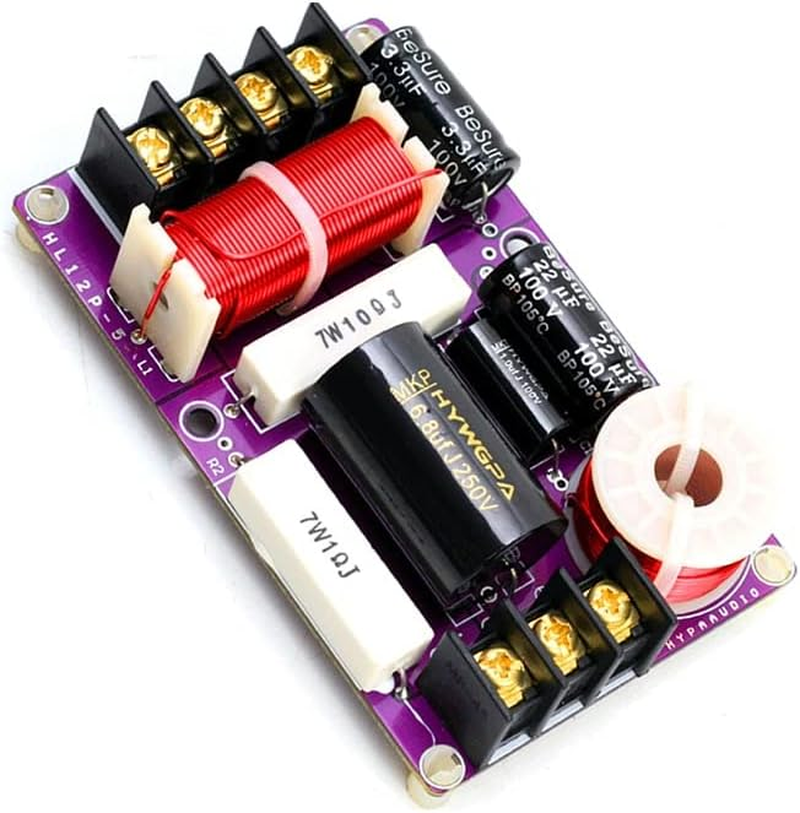 HOOCI 2PCS 3000Hz 2-Way Audio 150W Hifi Filter Circuit Board Stereo Speaker Crossover Filters 4/6/8 Ohm 2 Unit Frequency Dividers (Color : T8 W6) image number 6