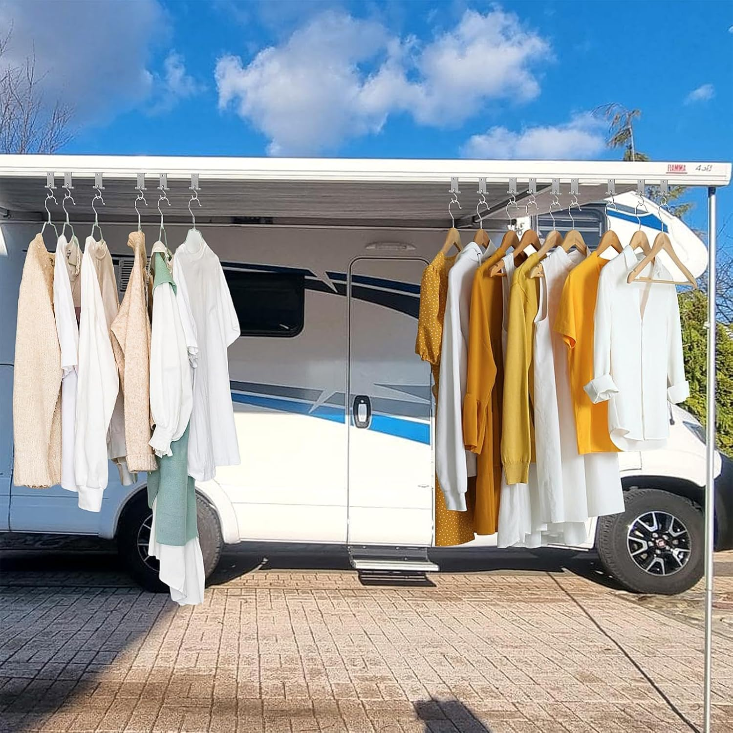 16, Metal Awning Hooks Set, Awning Hanger S Hooks, Camping Tent Awning Hooks, Heavy Duty Camping Light Hangers Awning Accessory Hooks for Rv Canopy, Camping Tents image number 1