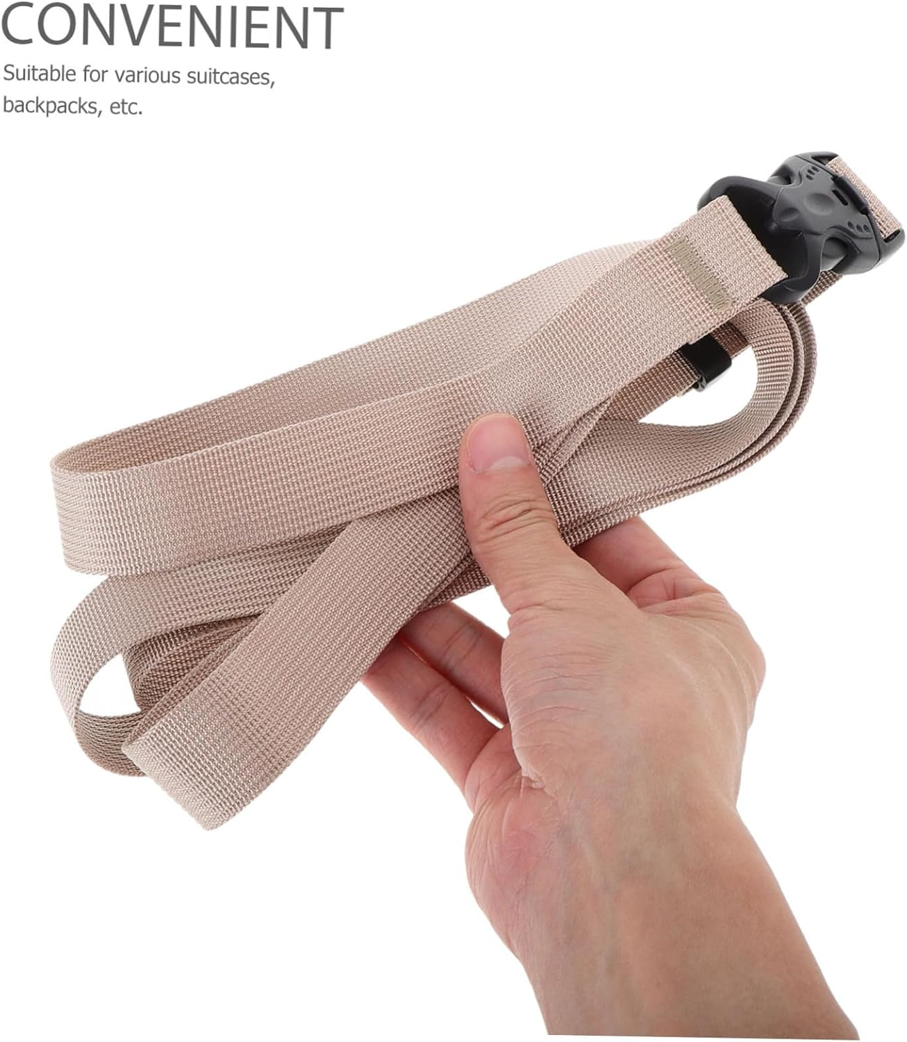 GLSTOY Double Buckle Luggage Straps for Suitcases Travel Duffel Bags Luggage Connector Straps image number 2