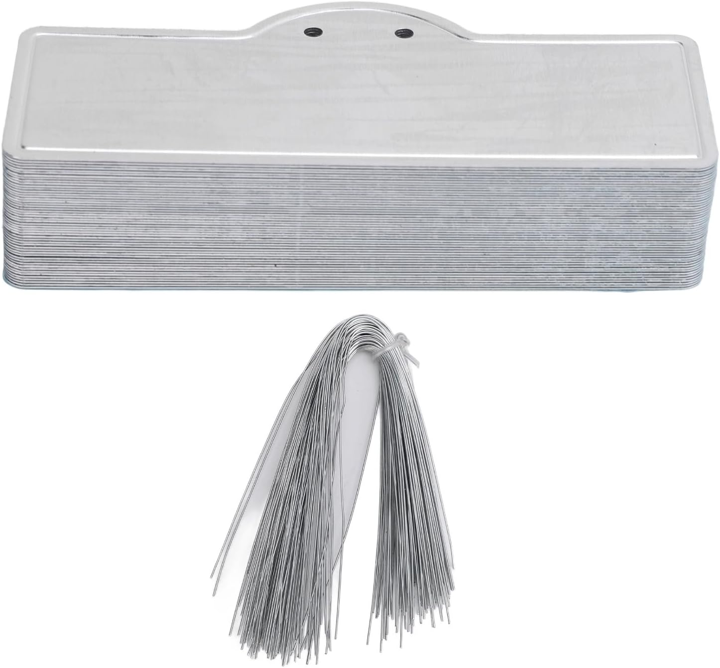 Jiawu Aluminum Plant Tags, Metal Plant Labels, Waterproof Garden Tags, Double Sided Write On, Outdoor Plant Markers with Wires for Plants, Trees, Vegetables, Crops image number 2